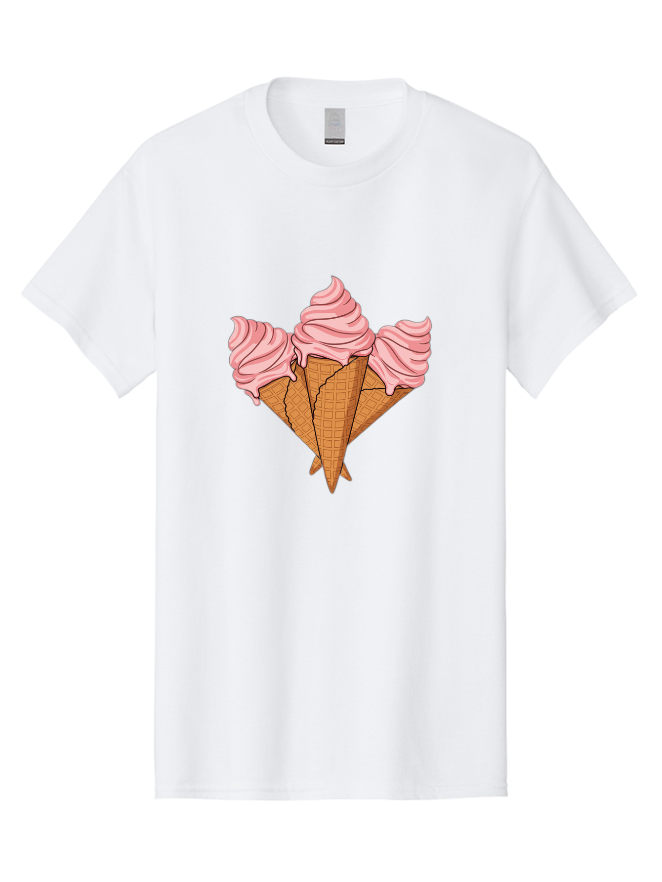 Three-Ice-Cream-Cones Men'S Graphic Tee, 100% Cotton, Comfortable Casual Summer Wear, Machine Washable, Vintage Camera, Old Camera, Antique Camera, Black Camera, Classic Photography, Photography Equipment, Nostalgic Device, Film Camera, Baj820