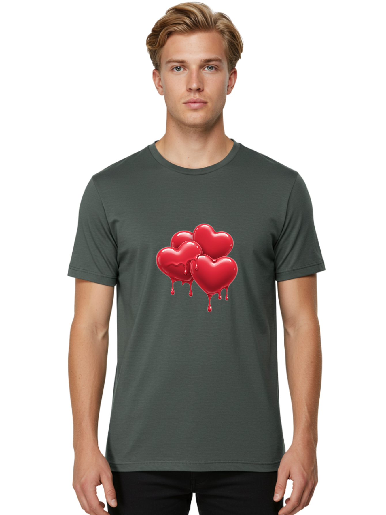 Three-Red-Hearts Men'S Graphic Tee, 100% Cotton, Comfortable Casual Summer Wear, Machine Washable, Vintage Camera, Old Camera, Antique Camera, Black Camera, Classic Photography, Photography Equipment, Nostalgic Device, Film Camera, Camera Art Baj821