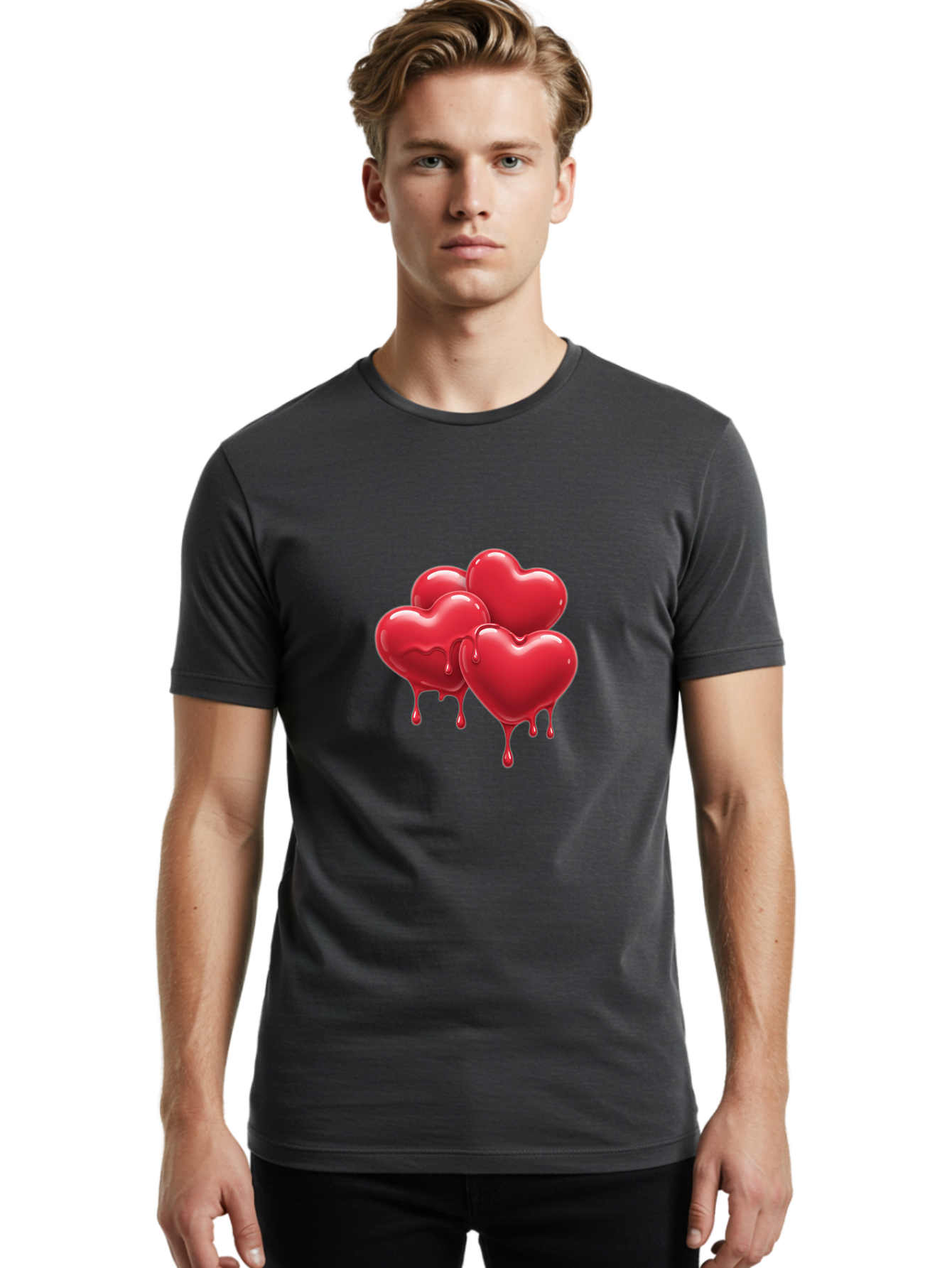 Three-Red-Hearts Men'S Graphic Tee, 100% Cotton, Comfortable Casual Summer Wear, Machine Washable, Vintage Camera, Old Camera, Antique Camera, Black Camera, Classic Photography, Photography Equipment, Nostalgic Device, Film Camera, Camera Art Baj821