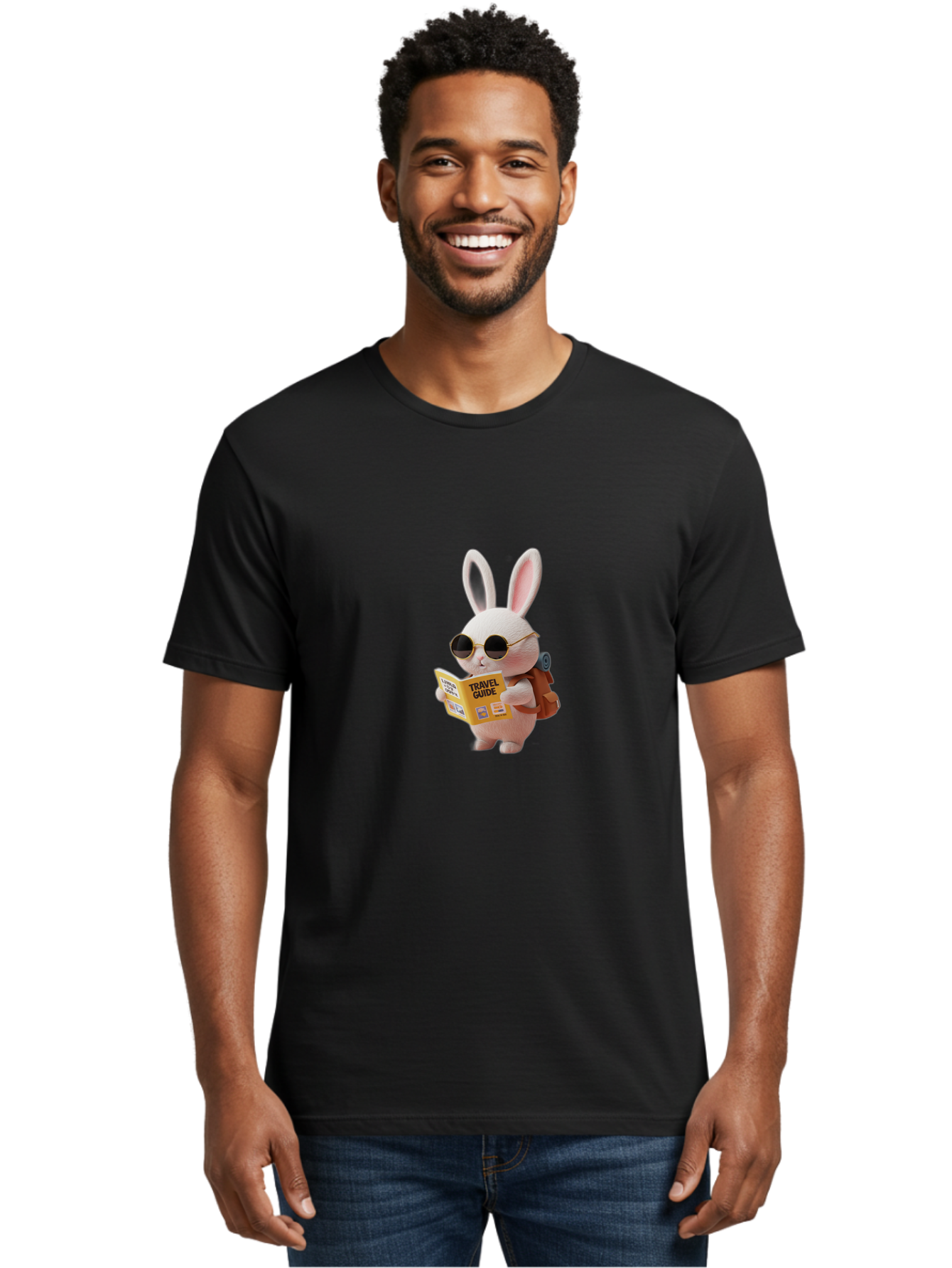 Travel-Guide-Rabbit Men'S Graphic Tee, 100% Cotton, Comfortable Casual Summer Wear, Machine Washable, Vintage Camera, Old Camera, Antique Camera, Black Camera, Classic Photography, Photography Equipment, Nostalgic Device, Film Camera, Baj825