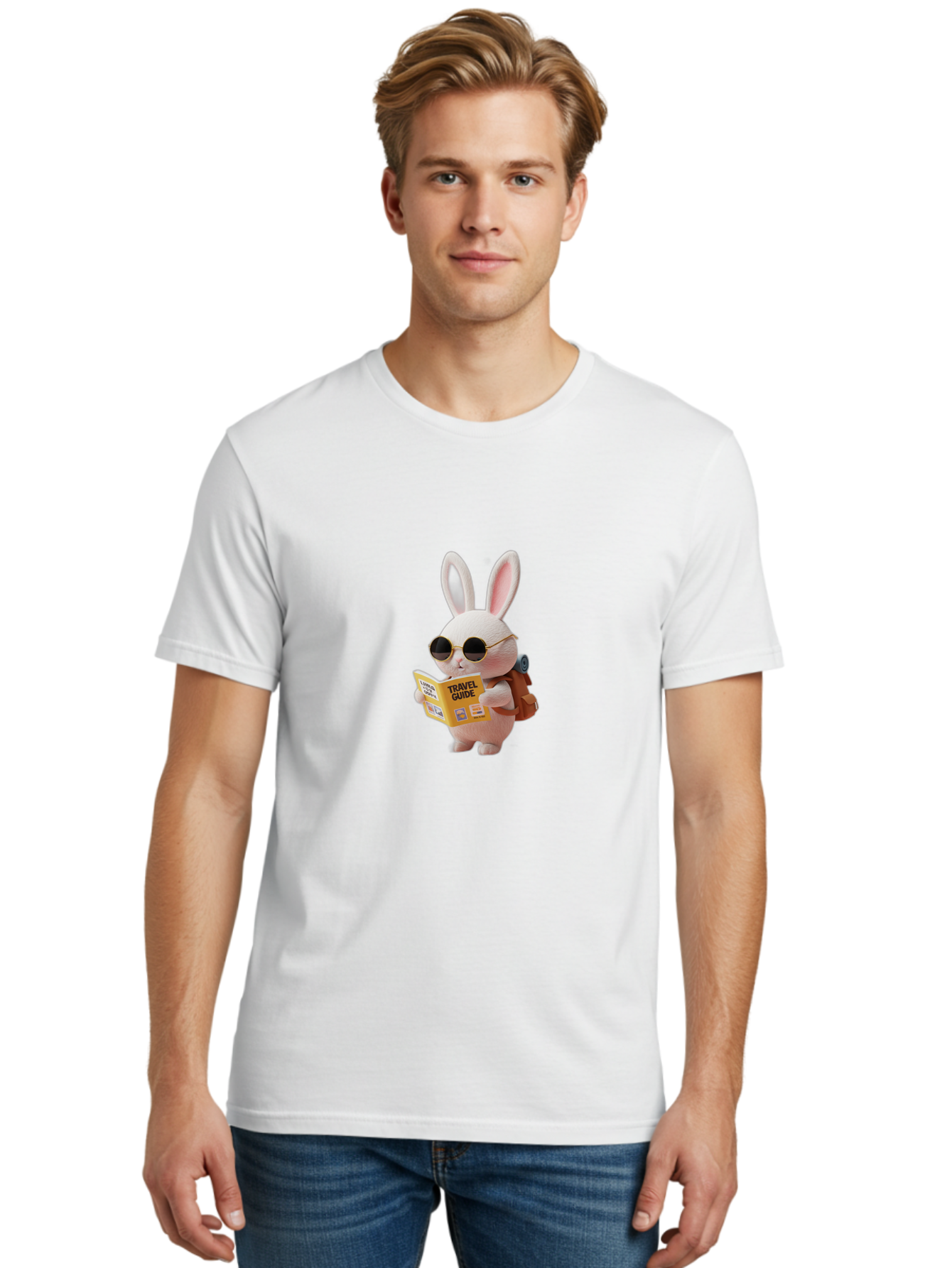 Travel-Guide-Rabbit Men'S Graphic Tee, 100% Cotton, Comfortable Casual Summer Wear, Machine Washable, Vintage Camera, Old Camera, Antique Camera, Black Camera, Classic Photography, Photography Equipment, Nostalgic Device, Film Camera, Baj825