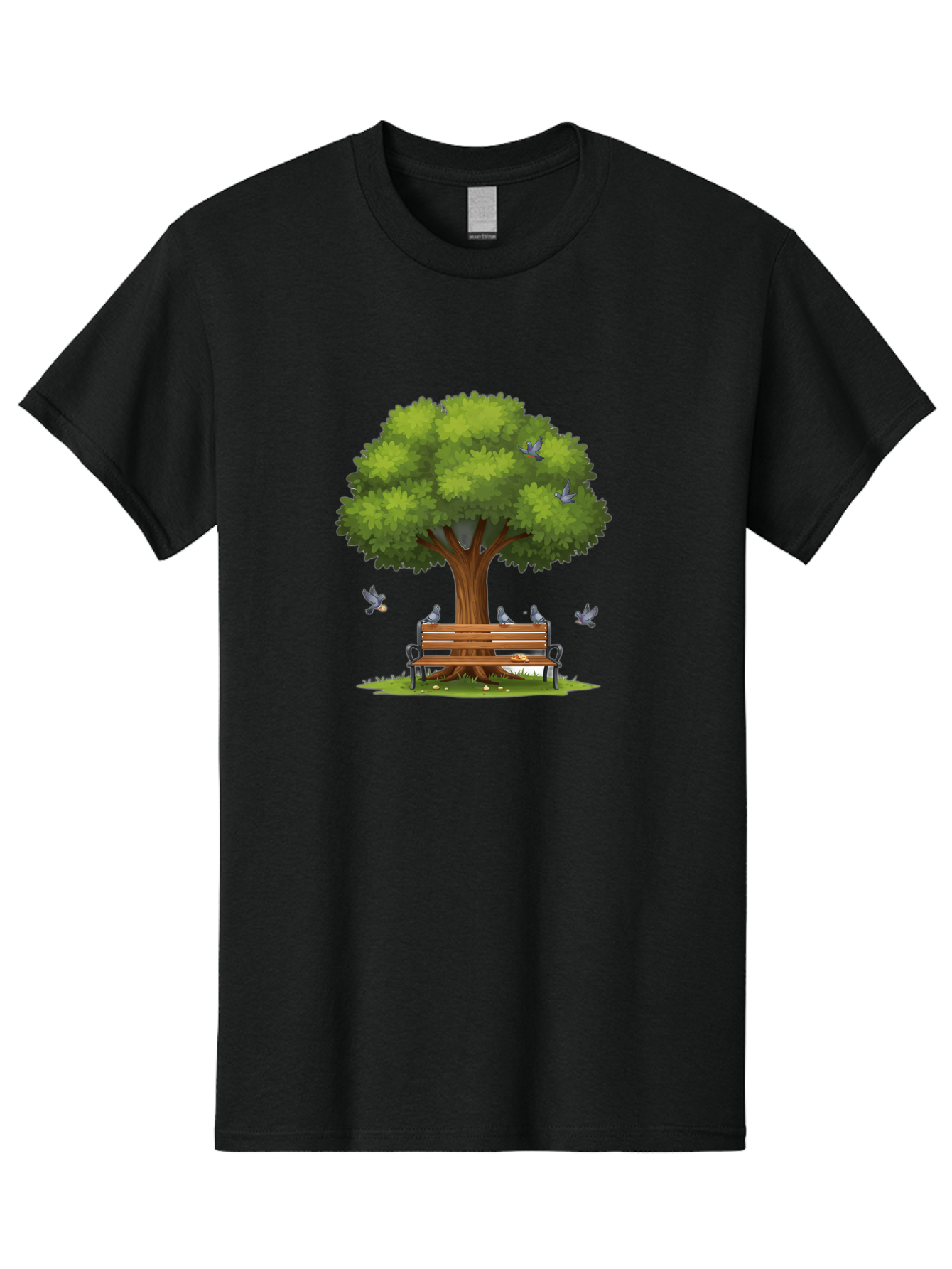 Tree-And-Bench Men'S Graphic Tee, 100% Cotton, Comfortable Casual Summer Wear, Machine Washable, Vintage Camera, Old Camera, Antique Camera, Black Camera, Classic Photography, Photography Equipment, Nostalgic Device, Film Camera, Camera Art Baj826