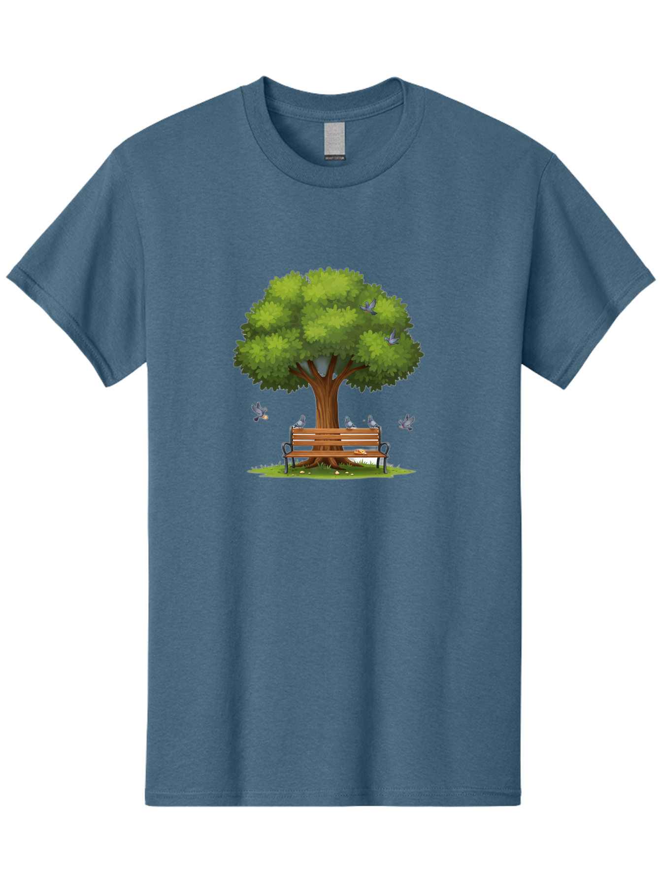 Tree-And-Bench Men'S Graphic Tee, 100% Cotton, Comfortable Casual Summer Wear, Machine Washable, Vintage Camera, Old Camera, Antique Camera, Black Camera, Classic Photography, Photography Equipment, Nostalgic Device, Film Camera, Camera Art Baj826