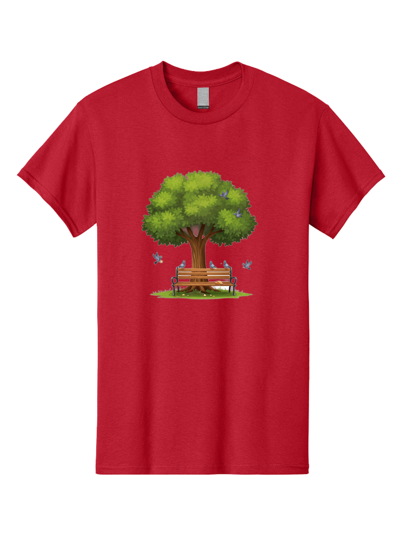 Tree-And-Bench Men'S Graphic Tee, 100% Cotton, Comfortable Casual Summer Wear, Machine Washable, Vintage Camera, Old Camera, Antique Camera, Black Camera, Classic Photography, Photography Equipment, Nostalgic Device, Film Camera, Camera Art Baj826