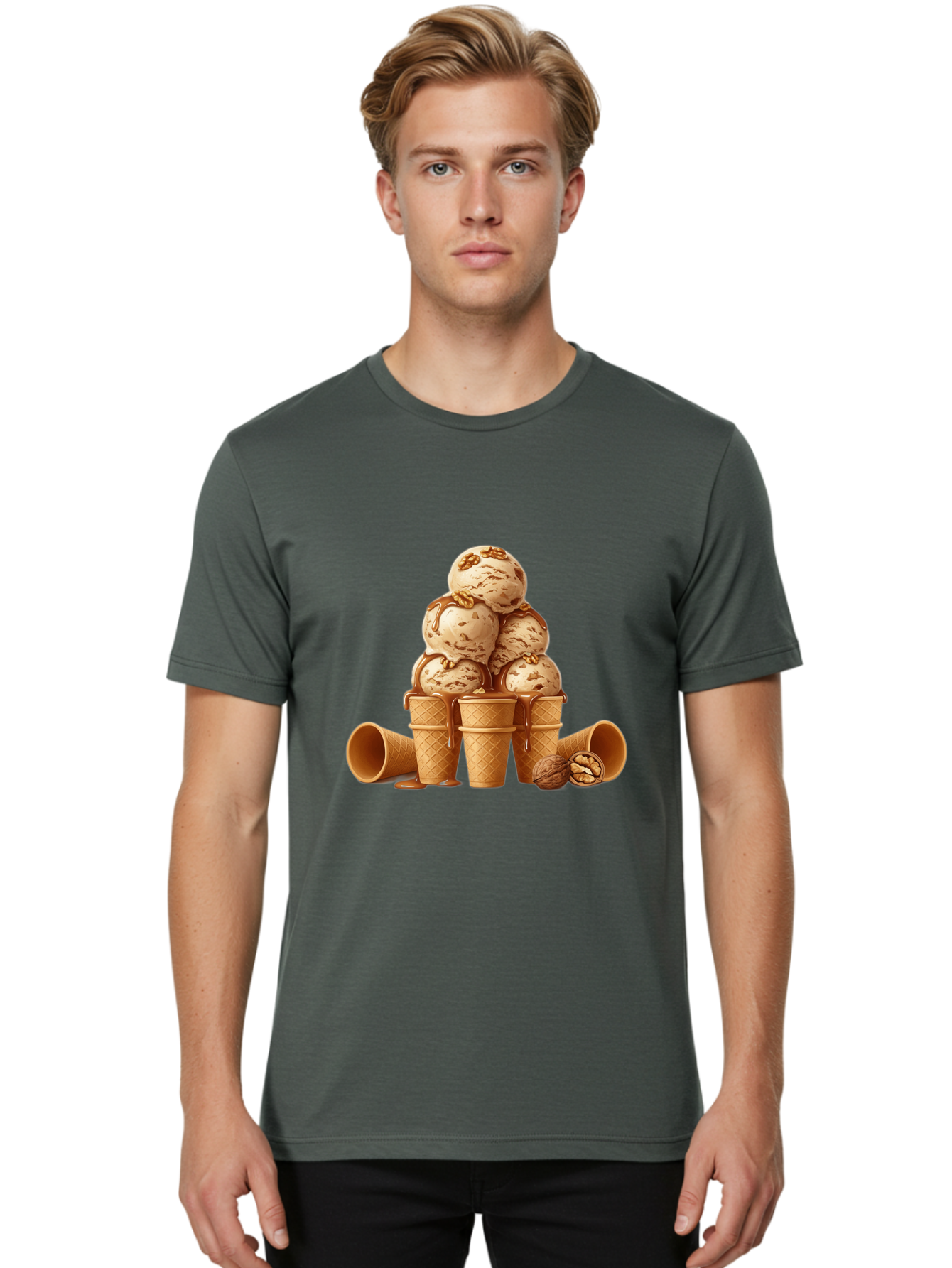 Turtle-Ice-Cream-Cones Men'S Graphic Tee, 100% Cotton, Comfortable Casual Summer Wear, Machine Washable, Vintage Camera, Old Camera, Antique Camera, Black Camera, Classic Photography, Photography Equipment, Nostalgic Device, Film Camera, Baj828
