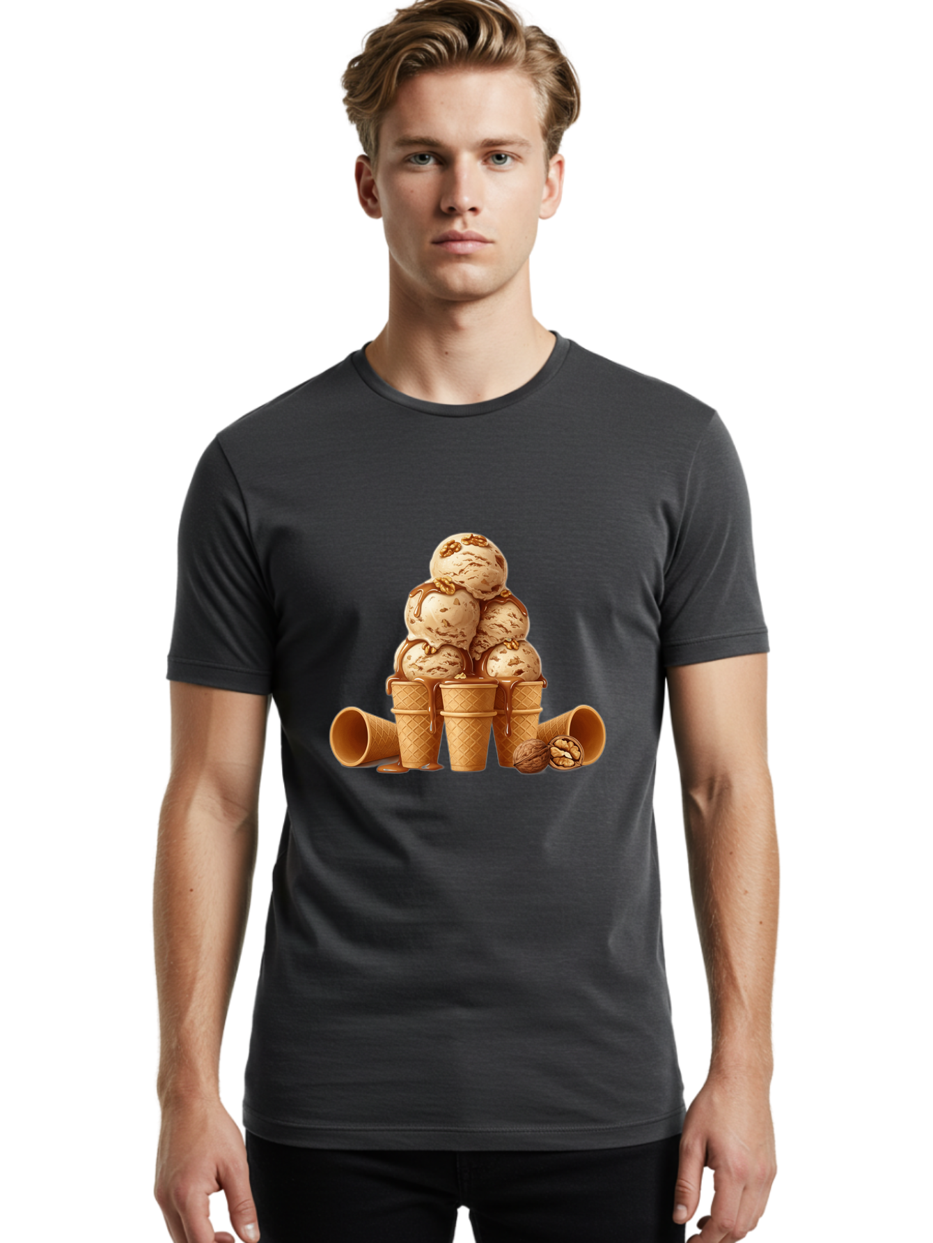 Turtle-Ice-Cream-Cones Men'S Graphic Tee, 100% Cotton, Comfortable Casual Summer Wear, Machine Washable, Vintage Camera, Old Camera, Antique Camera, Black Camera, Classic Photography, Photography Equipment, Nostalgic Device, Film Camera, Baj828