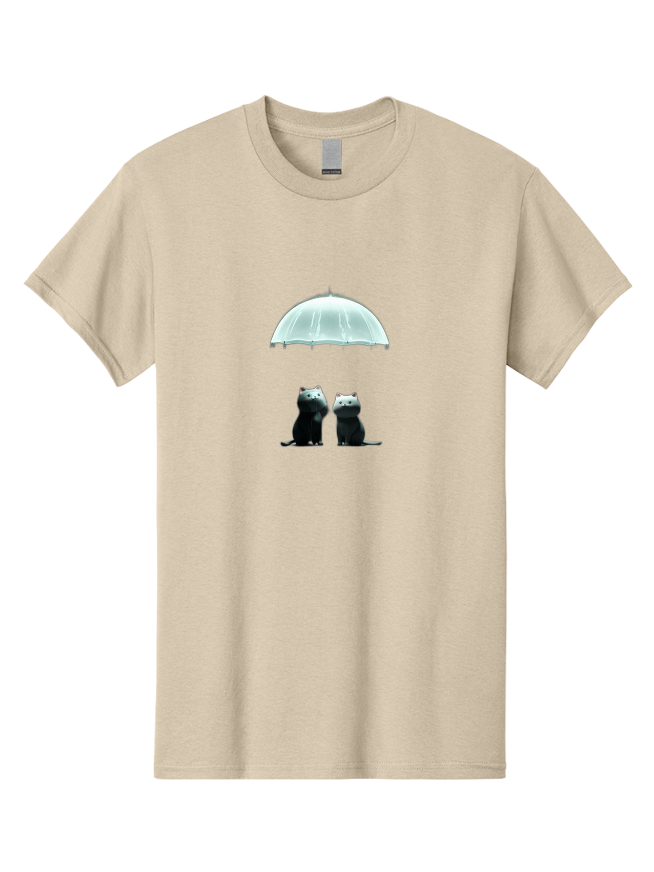 Two-Black-Cats-Under-Umbrella Men'S Graphic Tee, 100% Cotton, Comfortable Casual Summer Wear, Machine Washable, Vintage Camera, Old Camera, Antique Camera, Black Camera, Classic Photography, Photography Equipment, Nostalgic Device, Baj831