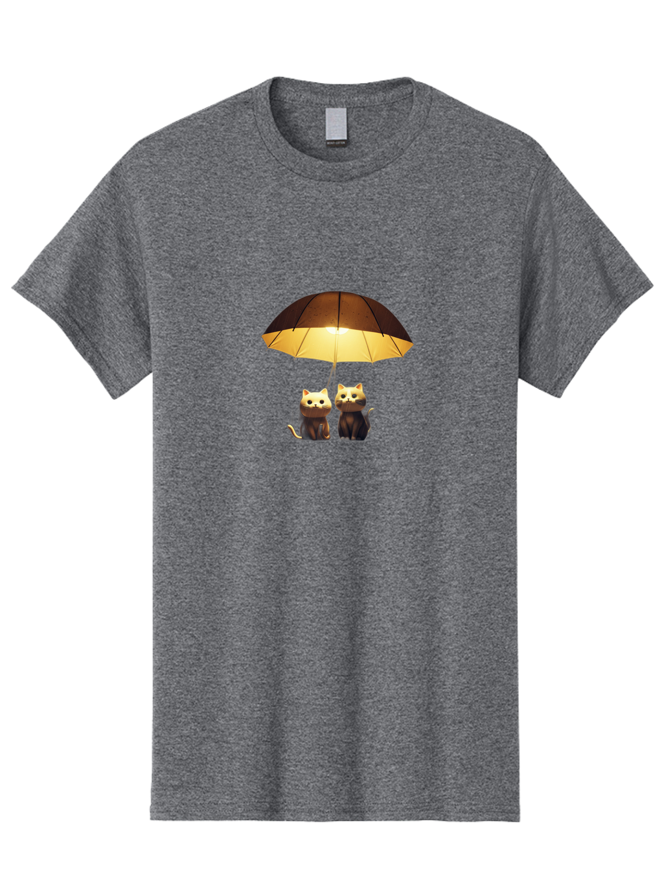 Two-Cats-Under-Umbrella Men'S Graphic Tee, 100% Cotton, Comfortable Casual Summer Wear, Machine Washable, Vintage Camera, Old Camera, Antique Camera, Black Camera, Classic Photography, Photography Equipment, Nostalgic Device, Film Camera, Baj832