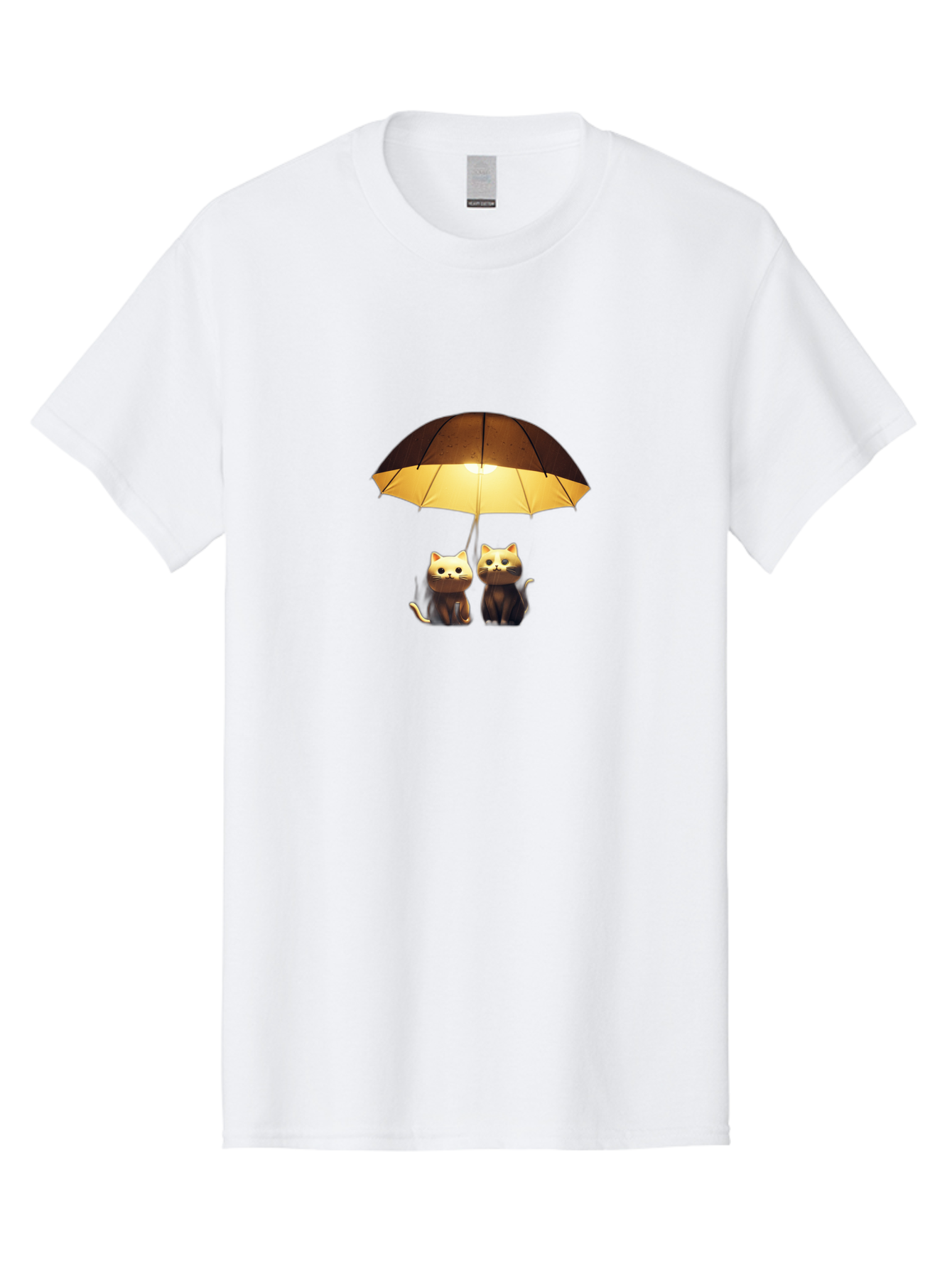 Two-Cats-Under-Umbrella Men'S Graphic Tee, 100% Cotton, Comfortable Casual Summer Wear, Machine Washable, Vintage Camera, Old Camera, Antique Camera, Black Camera, Classic Photography, Photography Equipment, Nostalgic Device, Film Camera, Baj832