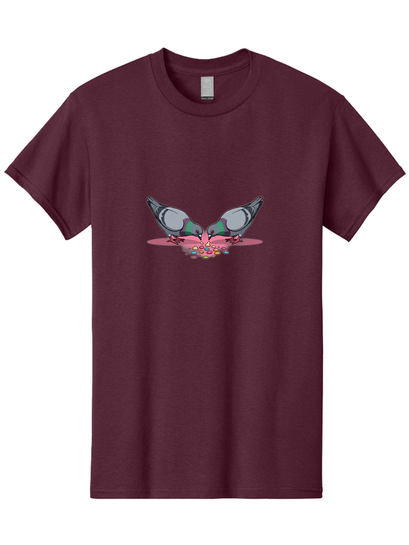 Two-Pigeons-Sharing-Food Men'S Graphic Tee, 100% Cotton, Comfortable Casual Summer Wear, Machine Washable, Vintage Camera, Old Camera, Antique Camera, Black Camera, Classic Photography, Photography Equipment, Nostalgic Device, Film Camera, Baj834