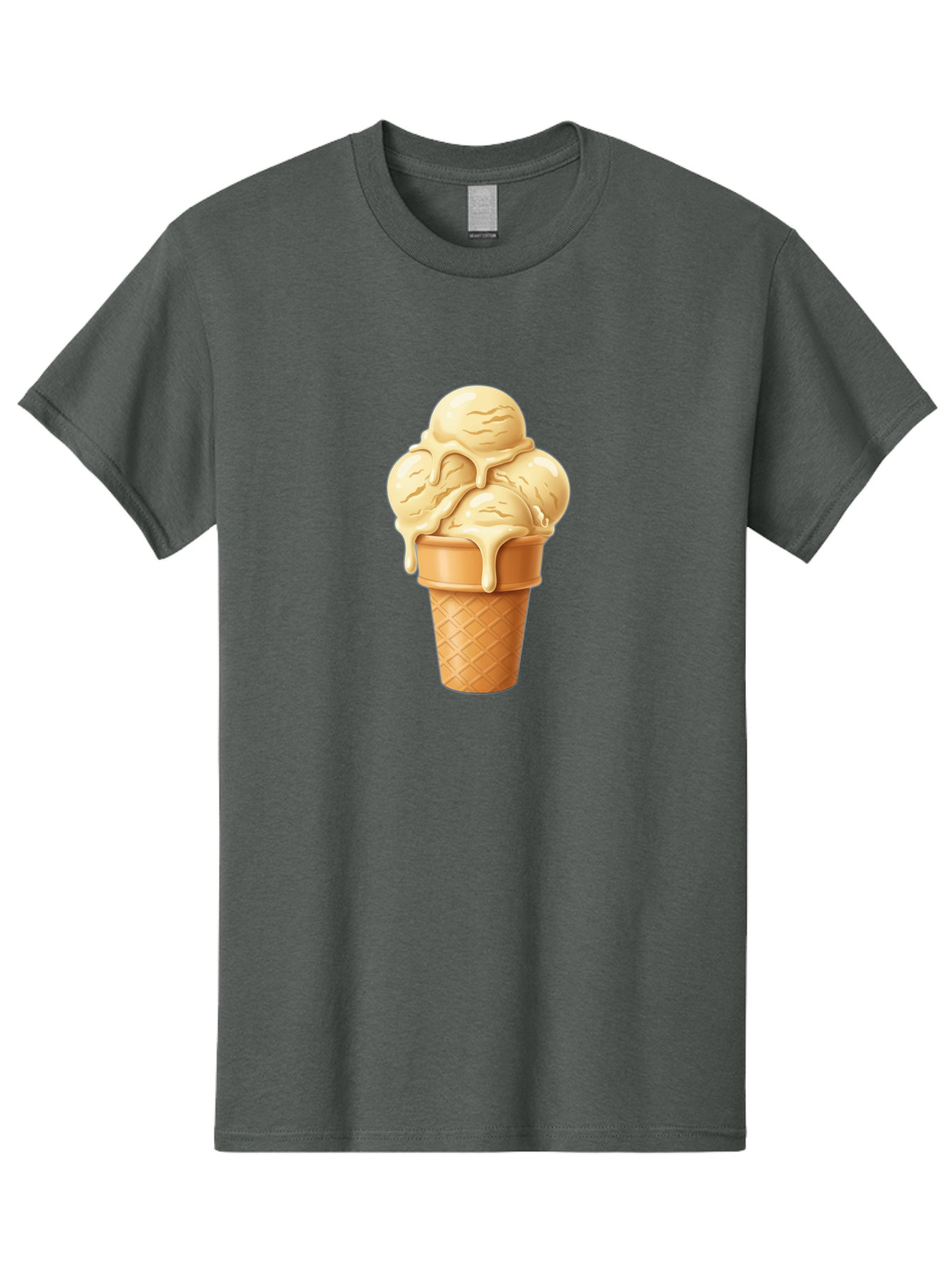 Vanilla-Ice-Cream Men'S Graphic Tee, 100% Cotton, Comfortable Casual Summer Wear, Machine Washable, Vintage Camera, Old Camera, Antique Camera, Black Camera, Classic Photography, Photography Equipment, Nostalgic Device, Film Camera, Camera Art Baj836