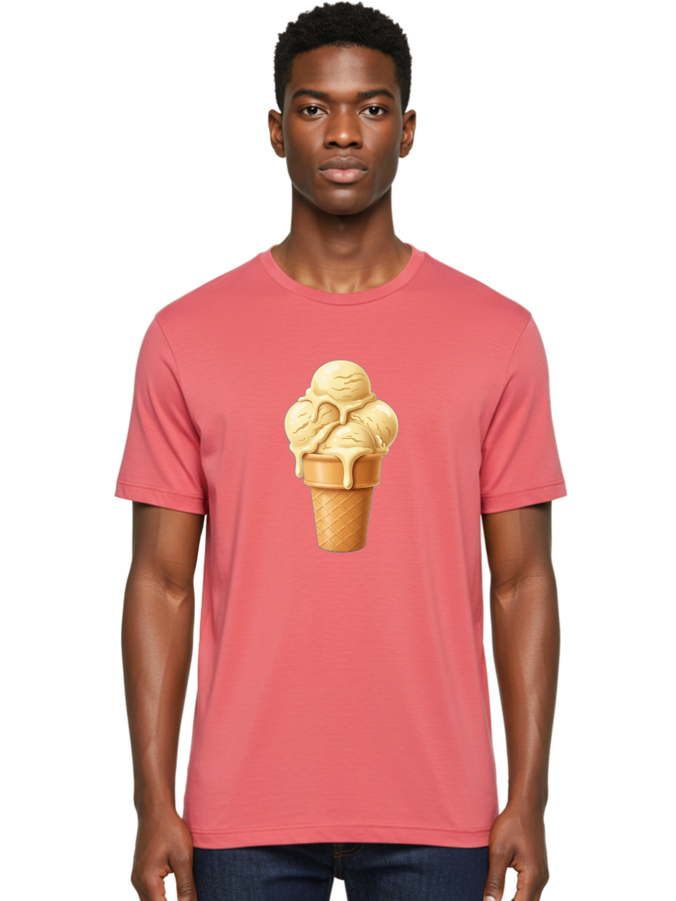 Vanilla-Ice-Cream Men'S Graphic Tee, 100% Cotton, Comfortable Casual Summer Wear, Machine Washable, Vintage Camera, Old Camera, Antique Camera, Black Camera, Classic Photography, Photography Equipment, Nostalgic Device, Film Camera, Camera Art Baj836