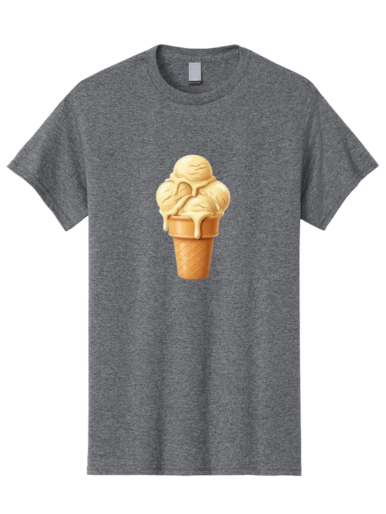 Vanilla-Ice-Cream Men'S Graphic Tee, 100% Cotton, Comfortable Casual Summer Wear, Machine Washable, Vintage Camera, Old Camera, Antique Camera, Black Camera, Classic Photography, Photography Equipment, Nostalgic Device, Film Camera, Camera Art Baj836