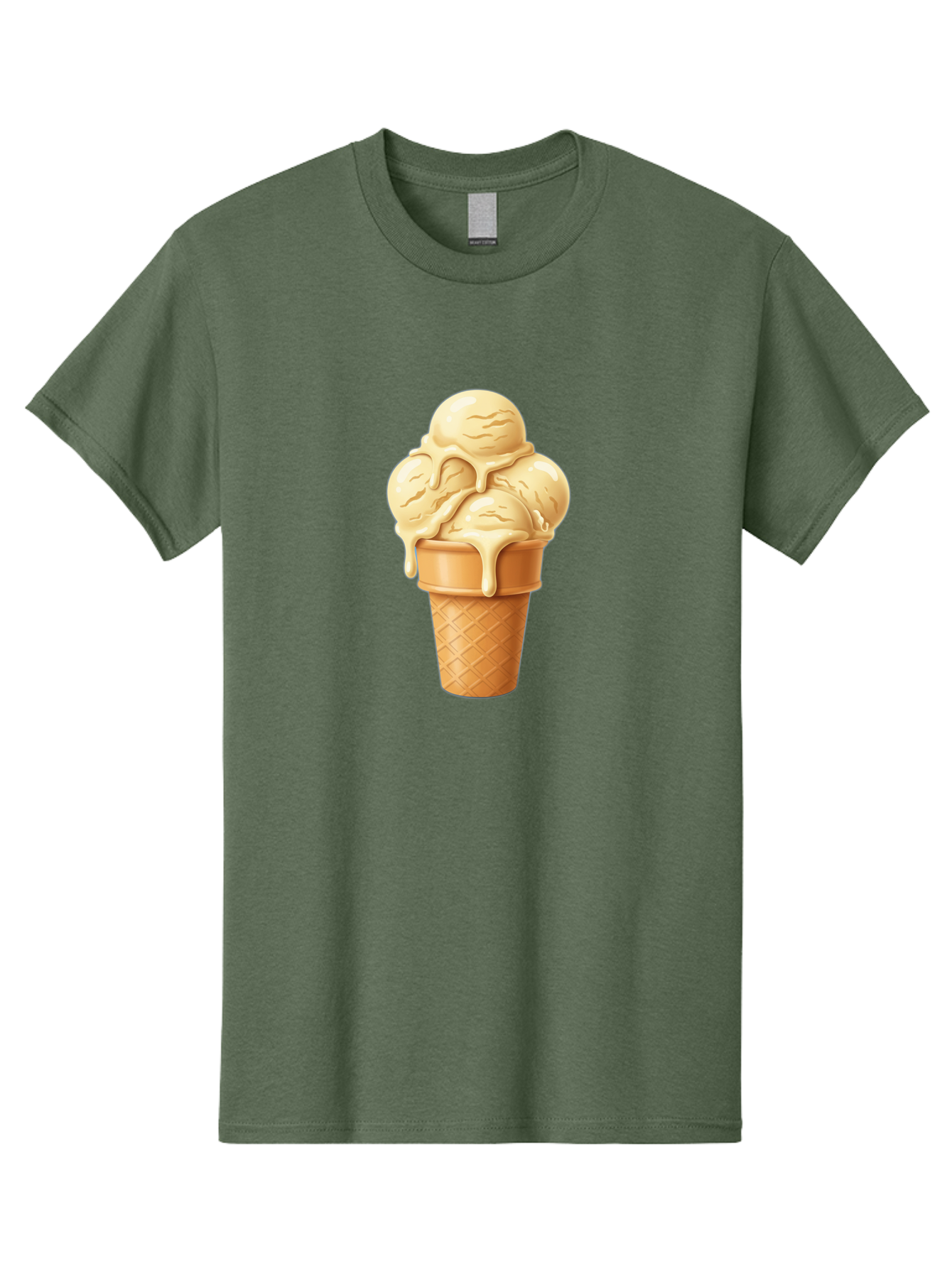 Vanilla-Ice-Cream Men'S Graphic Tee, 100% Cotton, Comfortable Casual Summer Wear, Machine Washable, Vintage Camera, Old Camera, Antique Camera, Black Camera, Classic Photography, Photography Equipment, Nostalgic Device, Film Camera, Camera Art Baj836