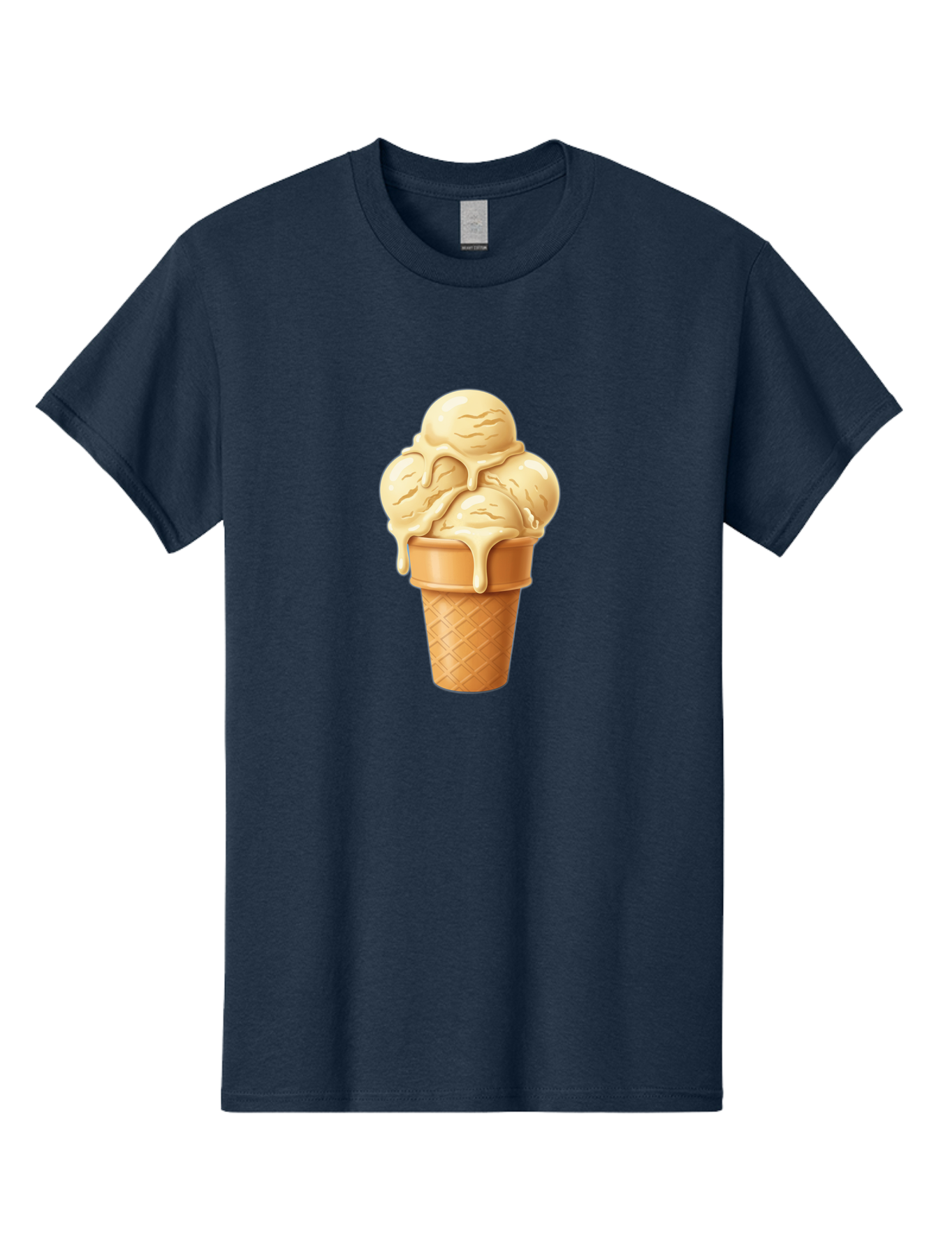 Vanilla-Ice-Cream Men'S Graphic Tee, 100% Cotton, Comfortable Casual Summer Wear, Machine Washable, Vintage Camera, Old Camera, Antique Camera, Black Camera, Classic Photography, Photography Equipment, Nostalgic Device, Film Camera, Camera Art Baj836