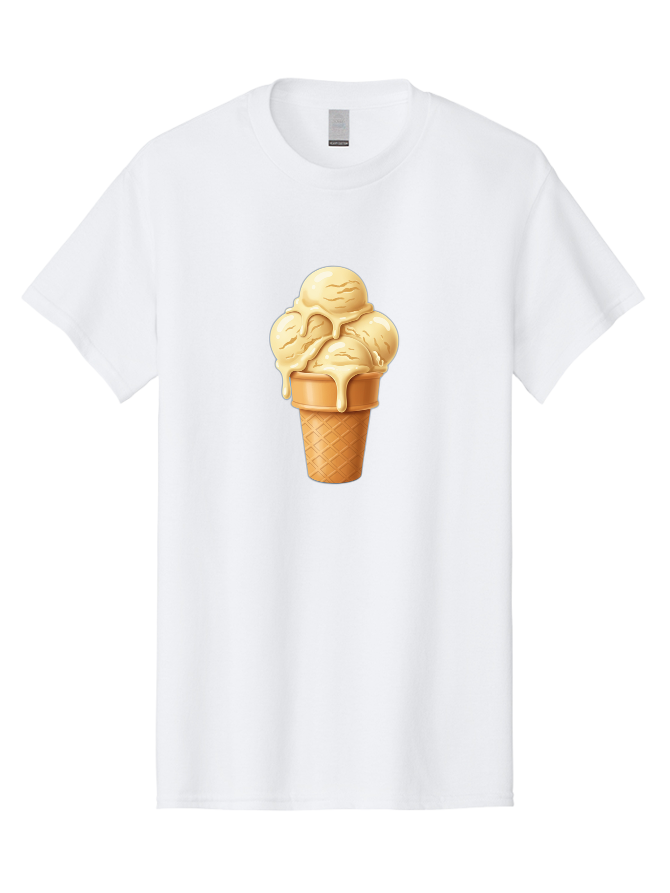 Vanilla-Ice-Cream Men'S Graphic Tee, 100% Cotton, Comfortable Casual Summer Wear, Machine Washable, Vintage Camera, Old Camera, Antique Camera, Black Camera, Classic Photography, Photography Equipment, Nostalgic Device, Film Camera, Camera Art Baj836