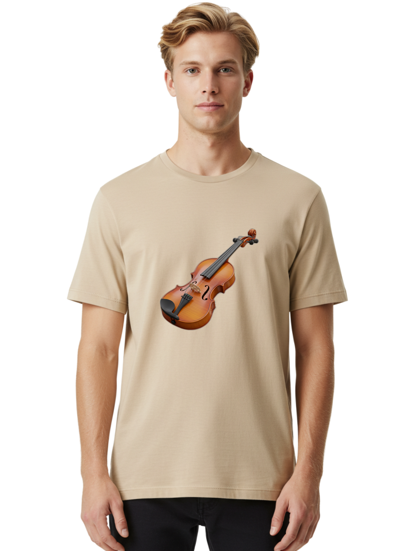 Violin-1 Men'S Graphic Tee, 100% Cotton, Comfortable Casual Summer Wear, Machine Washable, Vintage Camera, Old Camera, Antique Camera, Black Camera, Classic Photography, Photography Equipment, Nostalgic Device, Film Camera, Camera Art Baj839