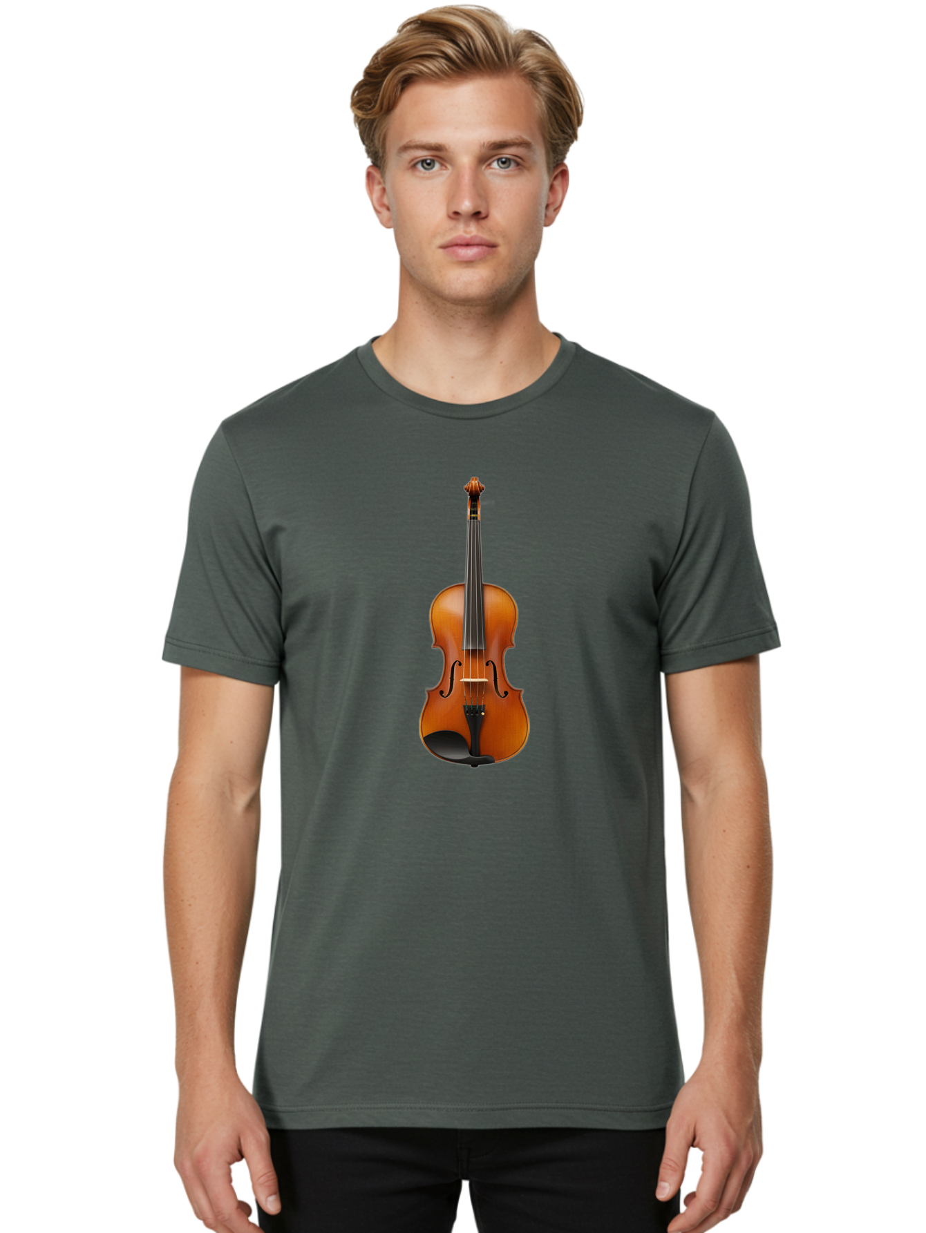Violin-6 Men'S Graphic Tee, 100% Cotton, Comfortable Casual Summer Wear, Machine Washable, Vintage Camera, Old Camera, Antique Camera, Black Camera, Classic Photography, Photography Equipment, Nostalgic Device, Film Camera, Camera Art Baj844