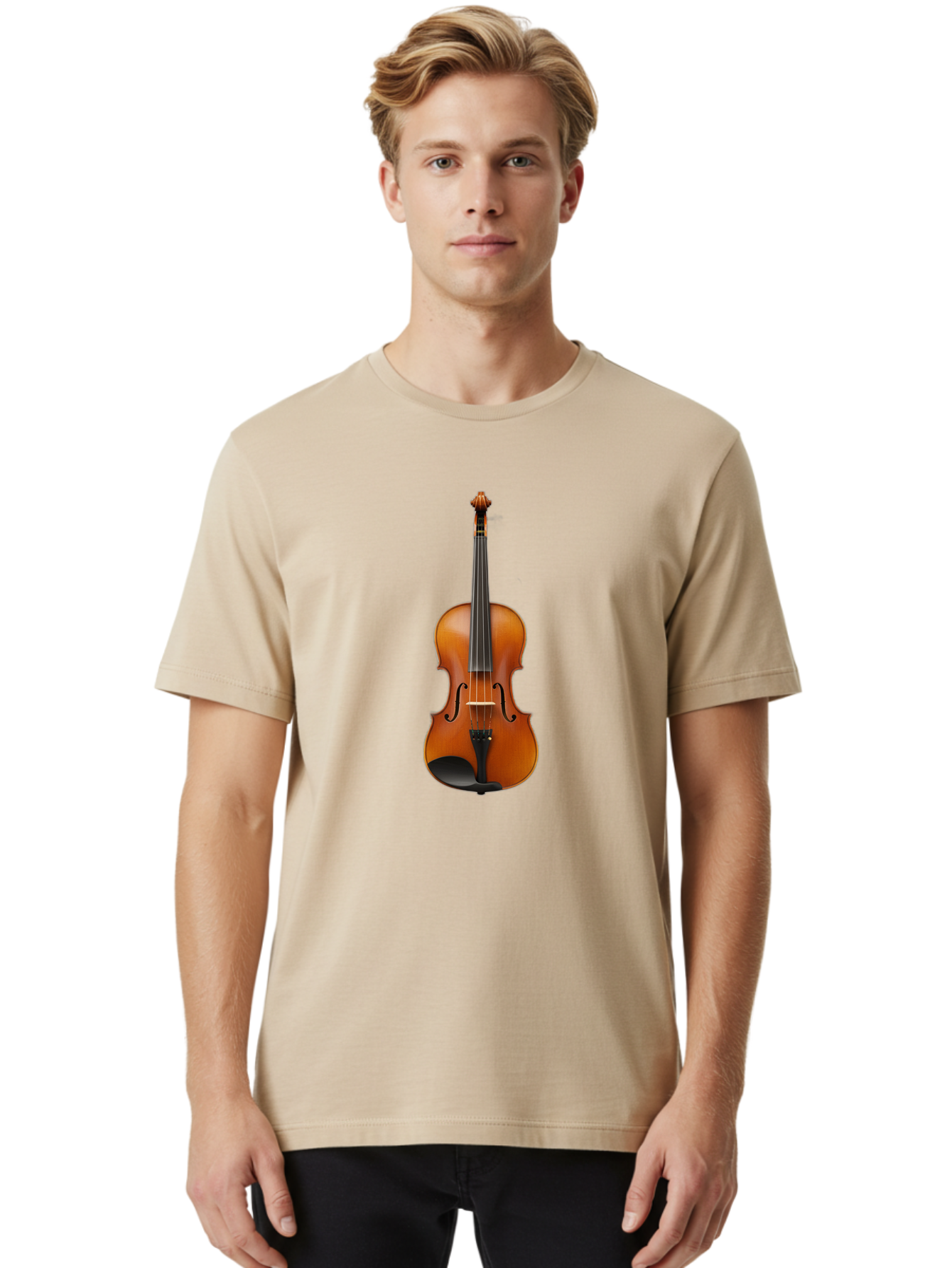 Violin-6 Men'S Graphic Tee, 100% Cotton, Comfortable Casual Summer Wear, Machine Washable, Vintage Camera, Old Camera, Antique Camera, Black Camera, Classic Photography, Photography Equipment, Nostalgic Device, Film Camera, Camera Art Baj844