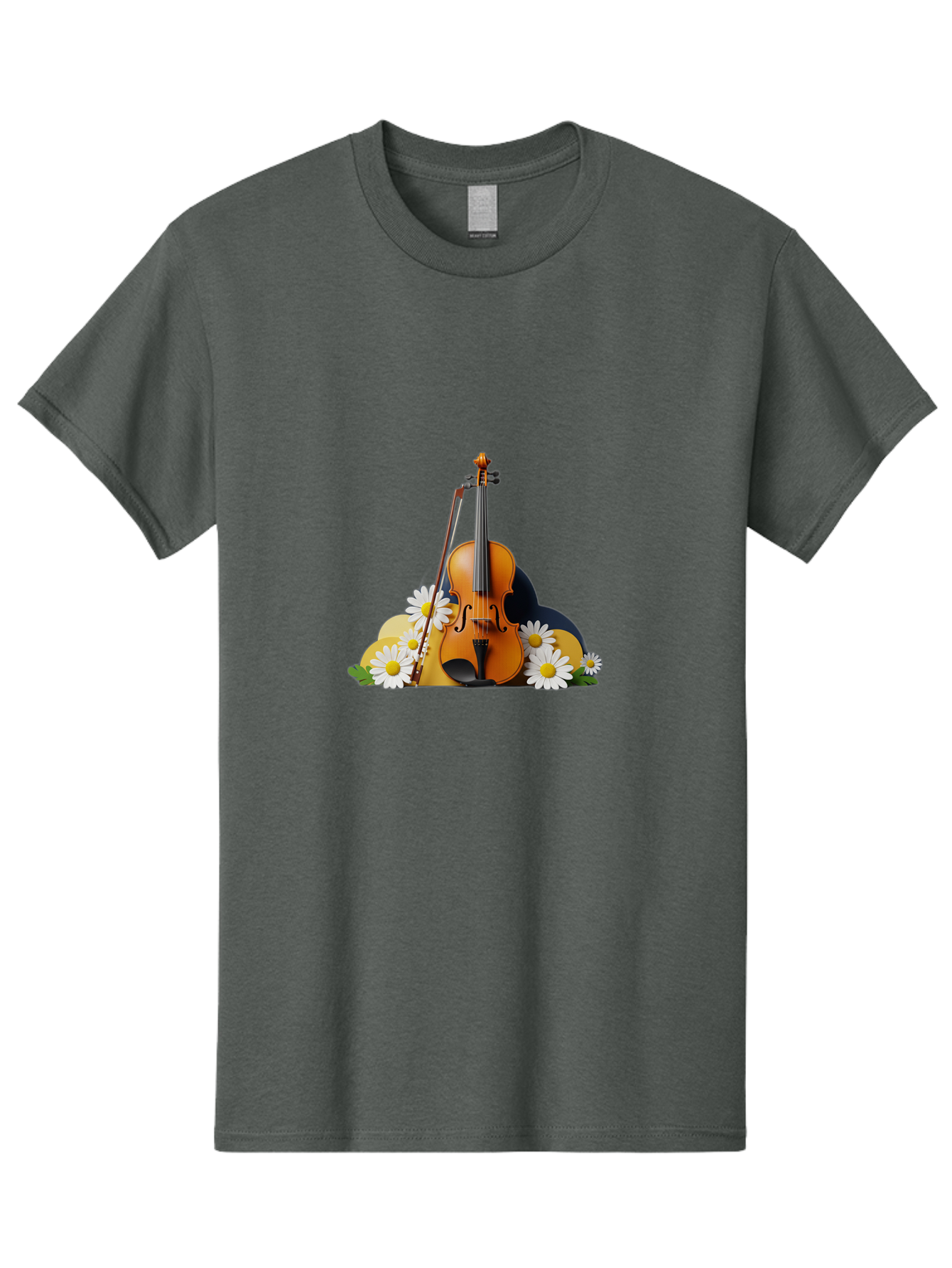 Violin-And-Flowers Men'S Graphic Tee, 100% Cotton, Comfortable Casual Summer Wear, Machine Washable, Vintage Camera, Old Camera, Antique Camera, Black Camera, Classic Photography, Photography Equipment, Nostalgic Device, Film Camera, Baj846