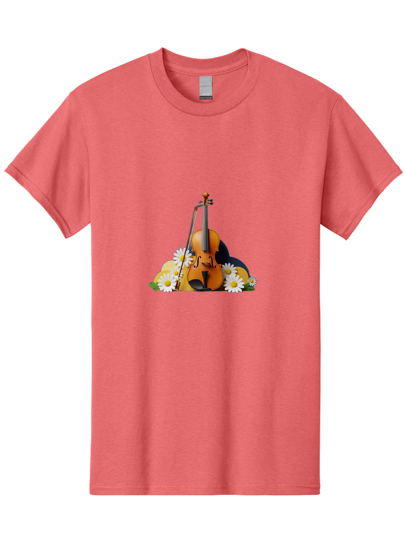 Violin-And-Flowers Men'S Graphic Tee, 100% Cotton, Comfortable Casual Summer Wear, Machine Washable, Vintage Camera, Old Camera, Antique Camera, Black Camera, Classic Photography, Photography Equipment, Nostalgic Device, Film Camera, Baj846