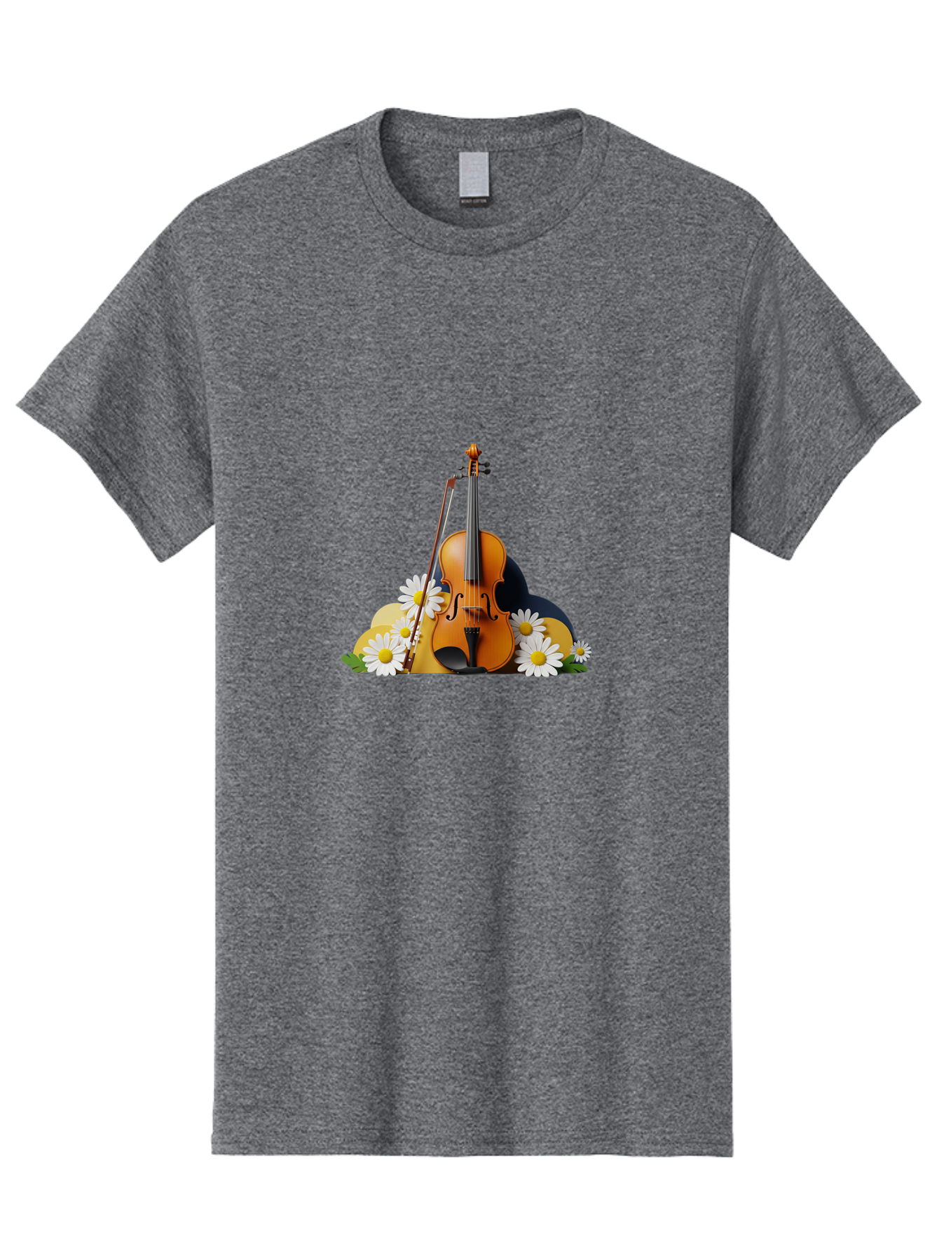 Violin-And-Flowers Men'S Graphic Tee, 100% Cotton, Comfortable Casual Summer Wear, Machine Washable, Vintage Camera, Old Camera, Antique Camera, Black Camera, Classic Photography, Photography Equipment, Nostalgic Device, Film Camera, Baj846