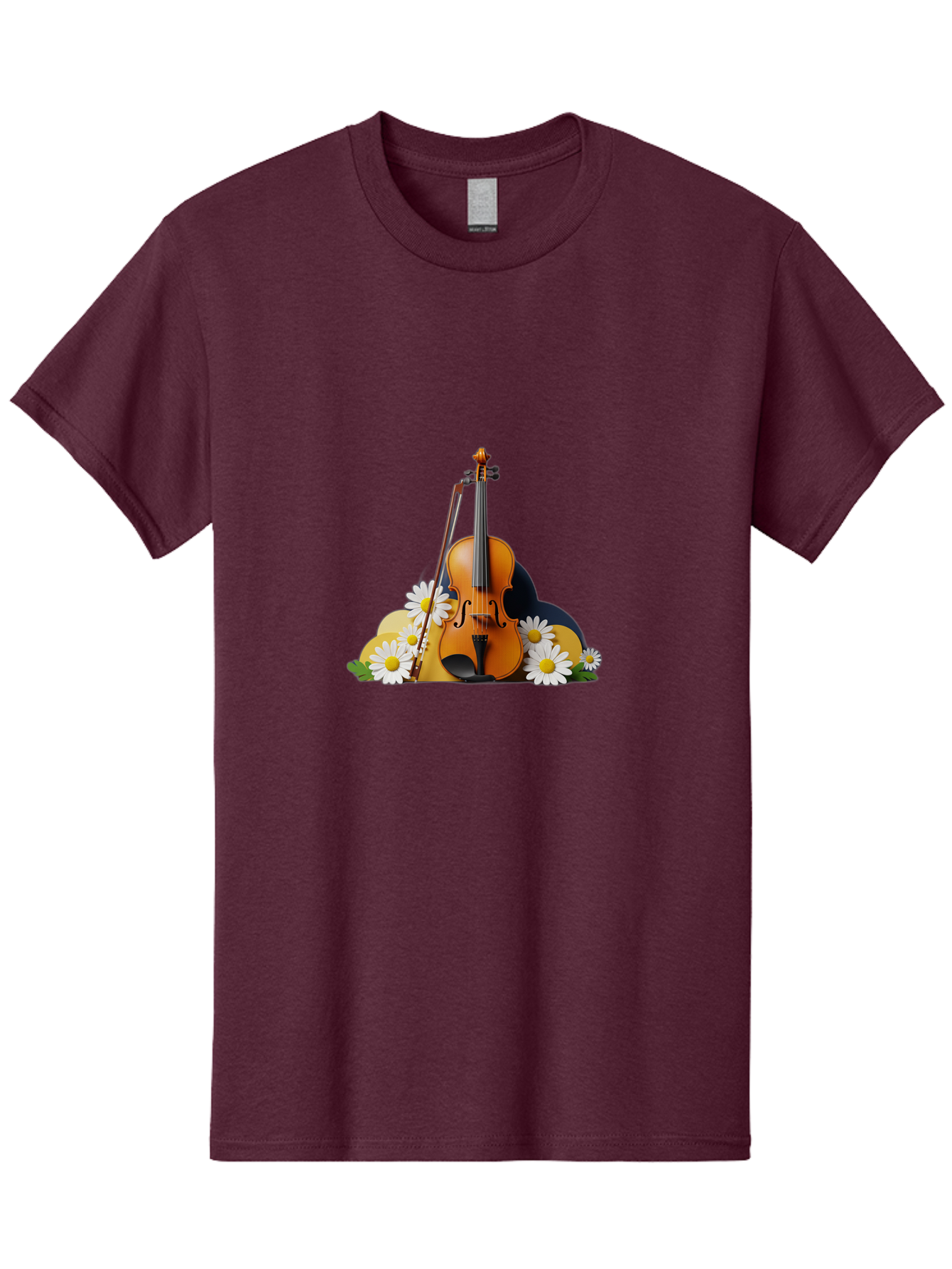 Violin-And-Flowers Men'S Graphic Tee, 100% Cotton, Comfortable Casual Summer Wear, Machine Washable, Vintage Camera, Old Camera, Antique Camera, Black Camera, Classic Photography, Photography Equipment, Nostalgic Device, Film Camera, Baj846