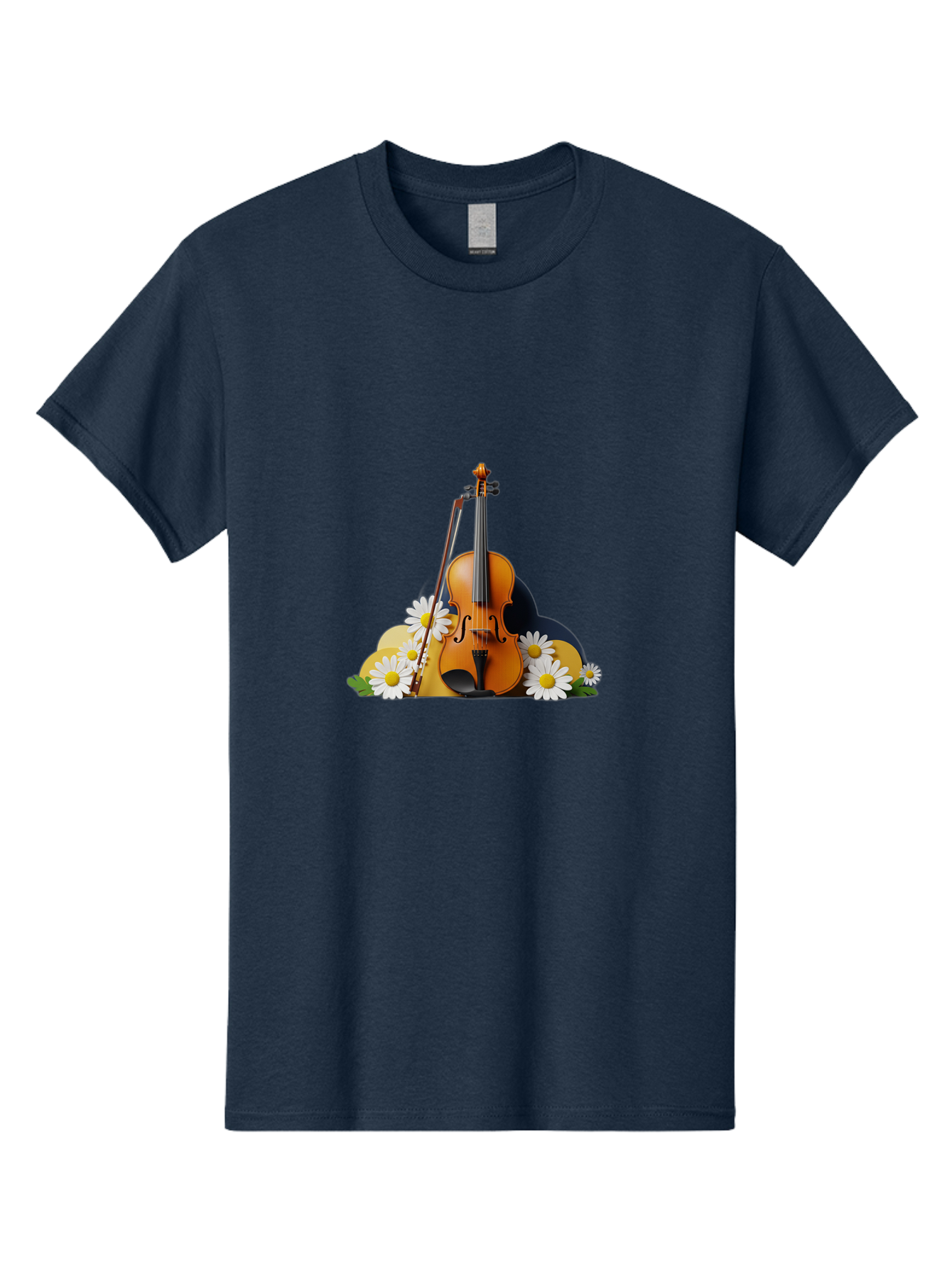 Violin-And-Flowers Men'S Graphic Tee, 100% Cotton, Comfortable Casual Summer Wear, Machine Washable, Vintage Camera, Old Camera, Antique Camera, Black Camera, Classic Photography, Photography Equipment, Nostalgic Device, Film Camera, Baj846
