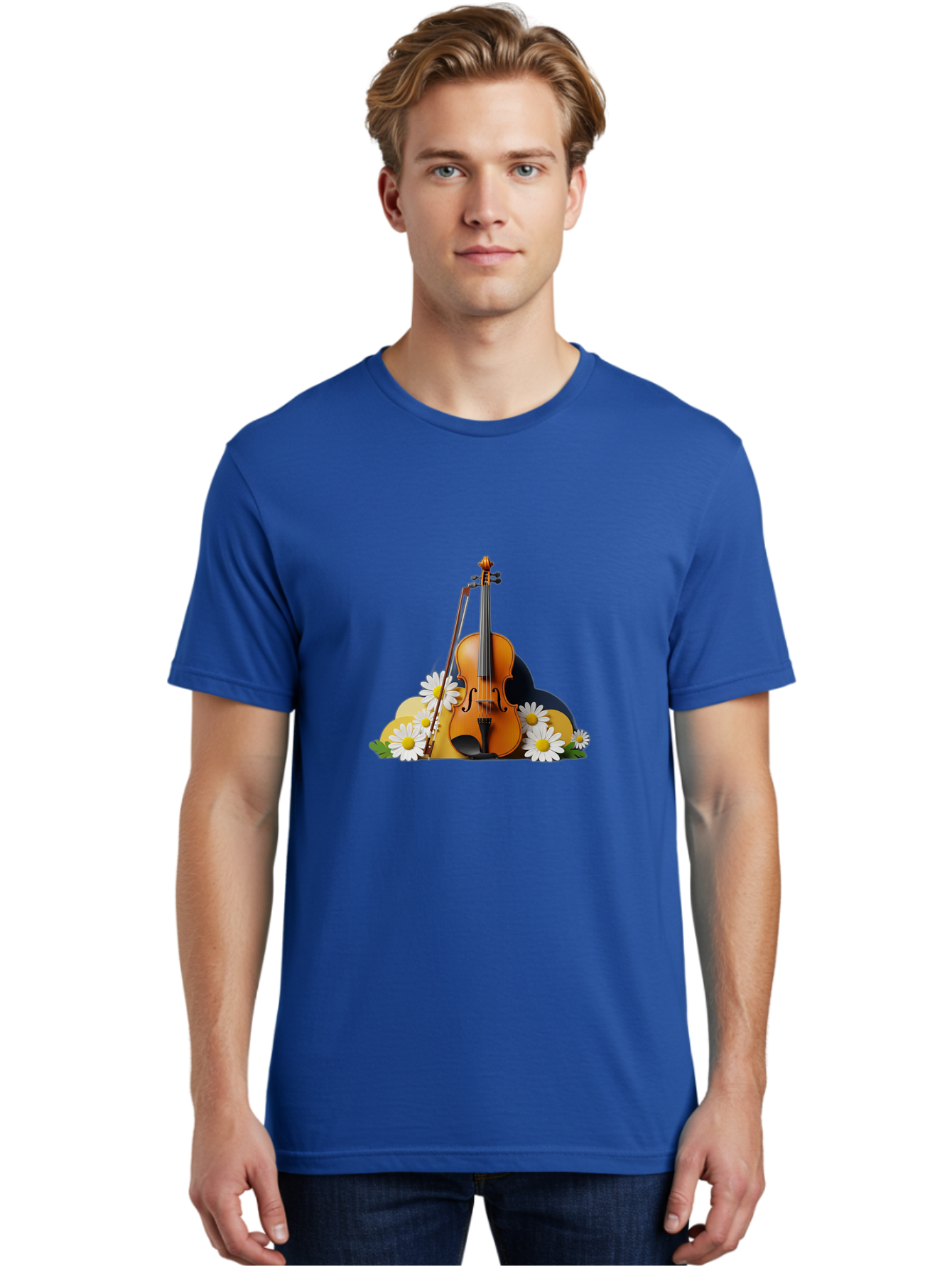 Violin-And-Flowers Men'S Graphic Tee, 100% Cotton, Comfortable Casual Summer Wear, Machine Washable, Vintage Camera, Old Camera, Antique Camera, Black Camera, Classic Photography, Photography Equipment, Nostalgic Device, Film Camera, Baj846