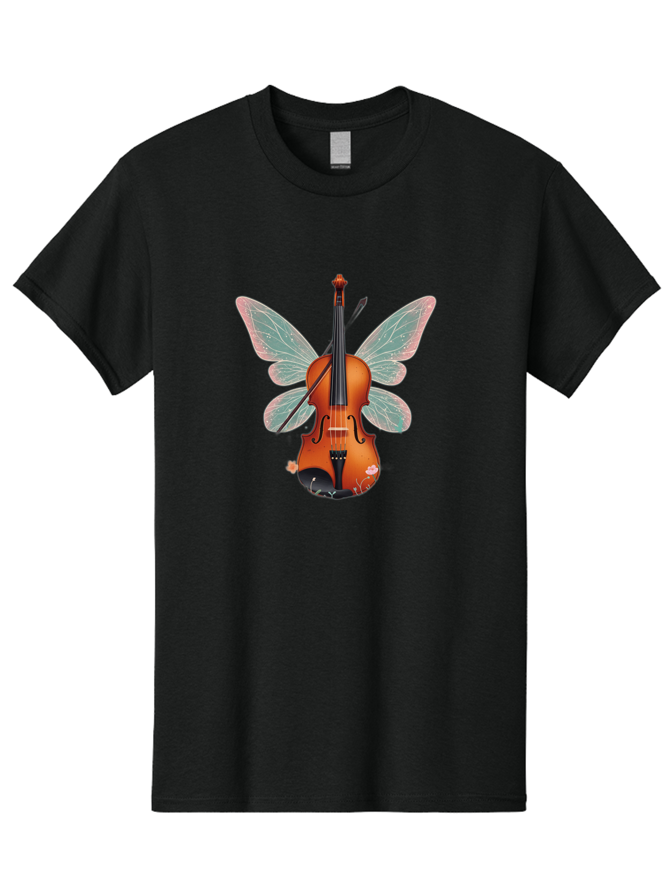 Violin-Butterfly Men'S Graphic Tee, 100% Cotton, Comfortable Casual Summer Wear, Machine Washable, Vintage Camera, Old Camera, Antique Camera, Black Camera, Classic Photography, Photography Equipment, Nostalgic Device, Film Camera, Camera Art Baj847