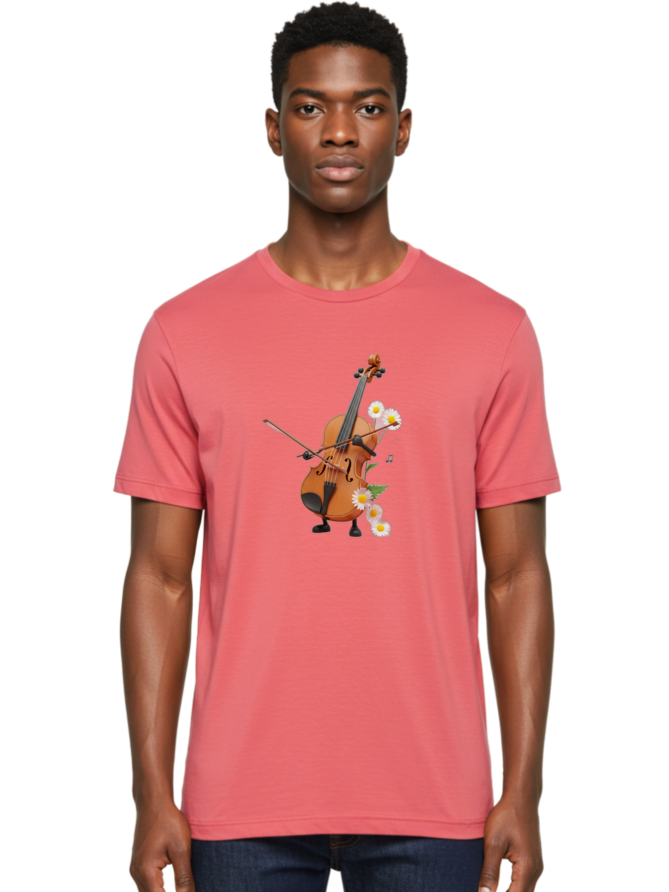 Violin-Character Men'S Graphic Tee, 100% Cotton, Comfortable Casual Summer Wear, Machine Washable, Vintage Camera, Old Camera, Antique Camera, Black Camera, Classic Photography, Photography Equipment, Nostalgic Device, Film Camera, Camera Art Baj848