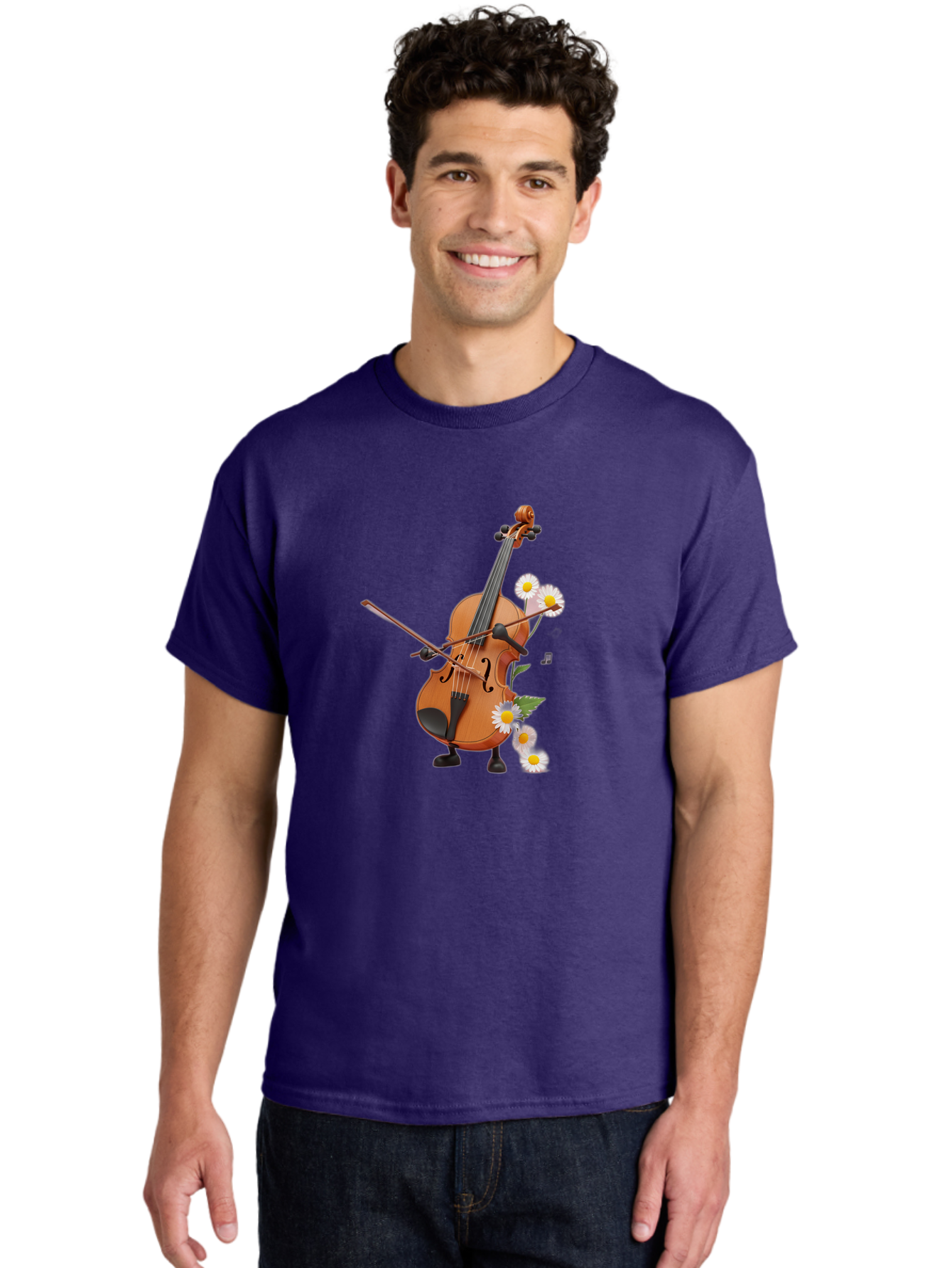 Violin-Character Men'S Graphic Tee, 100% Cotton, Comfortable Casual Summer Wear, Machine Washable, Vintage Camera, Old Camera, Antique Camera, Black Camera, Classic Photography, Photography Equipment, Nostalgic Device, Film Camera, Camera Art Baj848