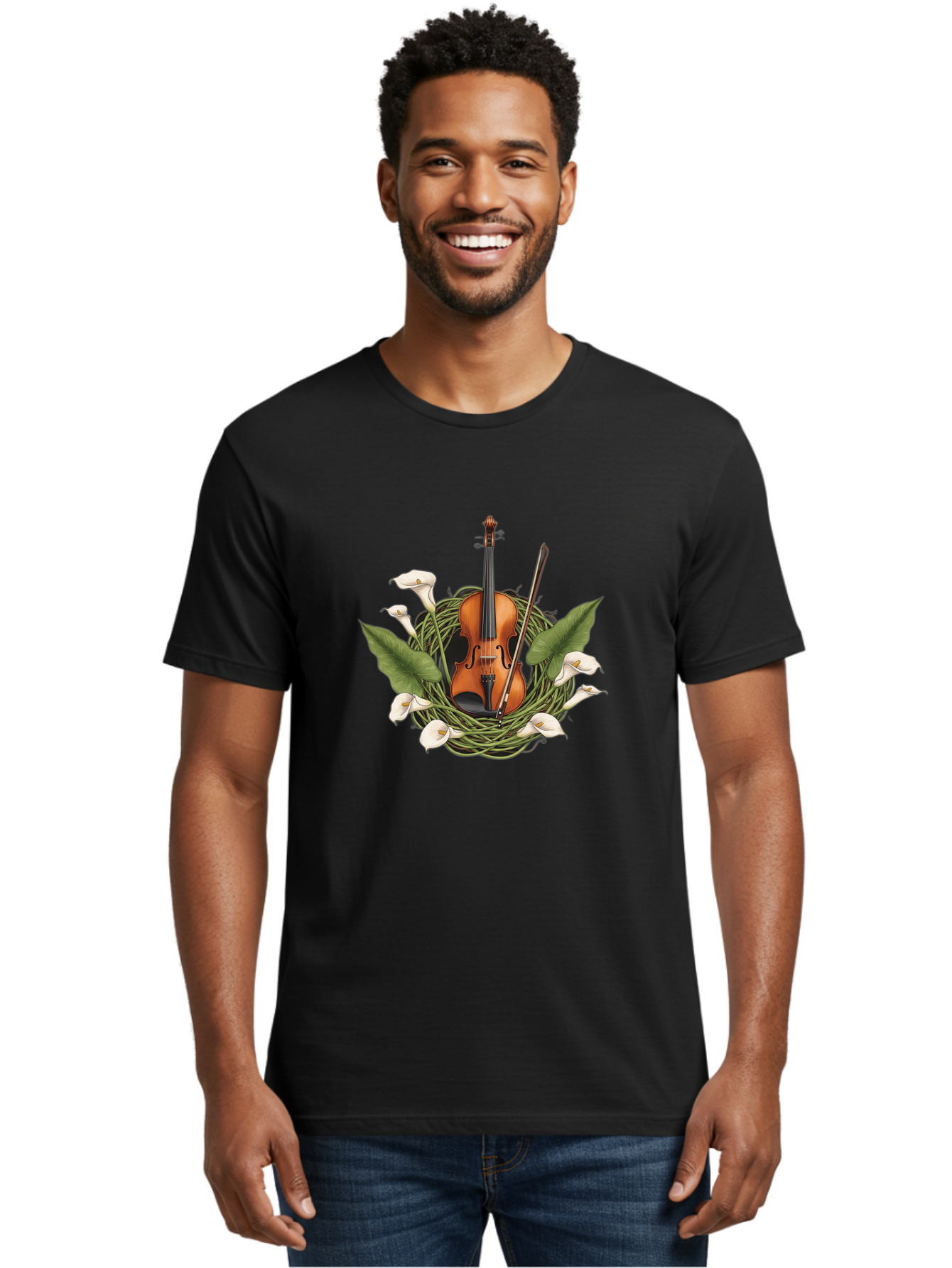 Violin-In-Nest-1 Men'S Graphic Tee, 100% Cotton, Comfortable Casual Summer Wear, Machine Washable, Vintage Camera, Old Camera, Antique Camera, Black Camera, Classic Photography, Photography Equipment, Nostalgic Device, Film Camera, Camera Art Baj849