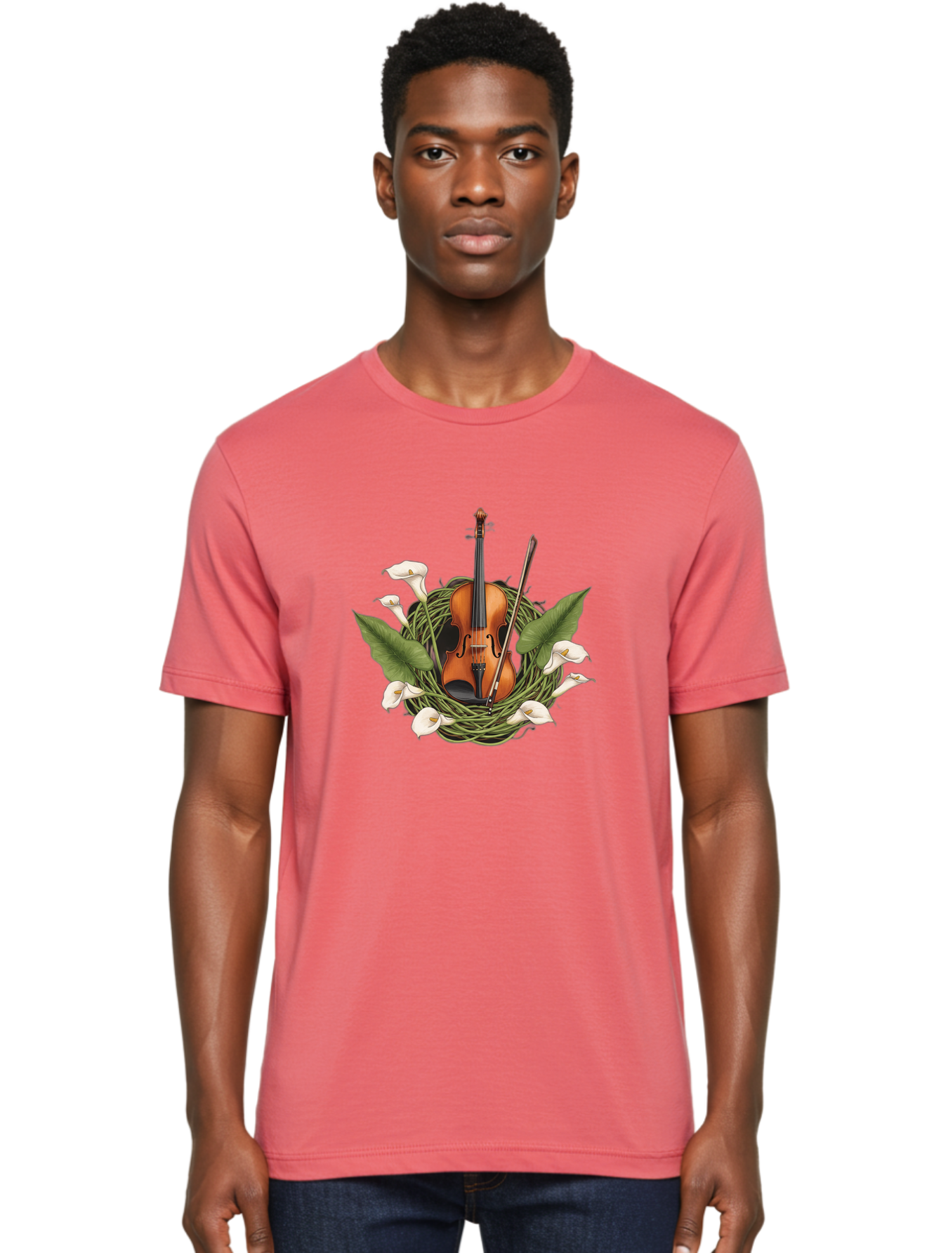 Violin-In-Nest-1 Men'S Graphic Tee, 100% Cotton, Comfortable Casual Summer Wear, Machine Washable, Vintage Camera, Old Camera, Antique Camera, Black Camera, Classic Photography, Photography Equipment, Nostalgic Device, Film Camera, Camera Art Baj849
