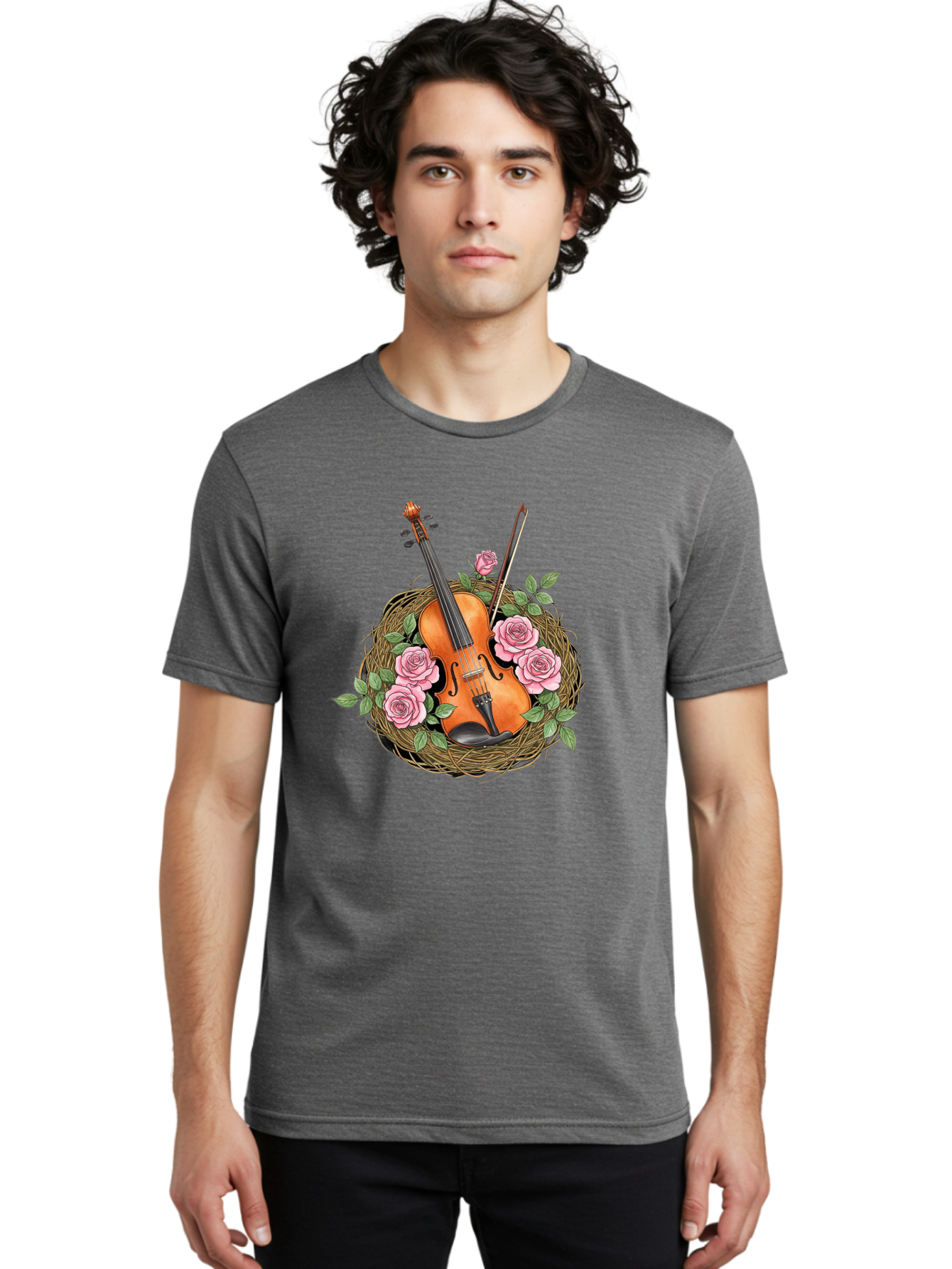 Violin-In-Nest Men'S Graphic Tee, 100% Cotton, Comfortable Casual Summer Wear, Machine Washable, Vintage Camera, Old Camera, Antique Camera, Black Camera, Classic Photography, Photography Equipment, Nostalgic Device, Film Camera, Camera Art Baj850