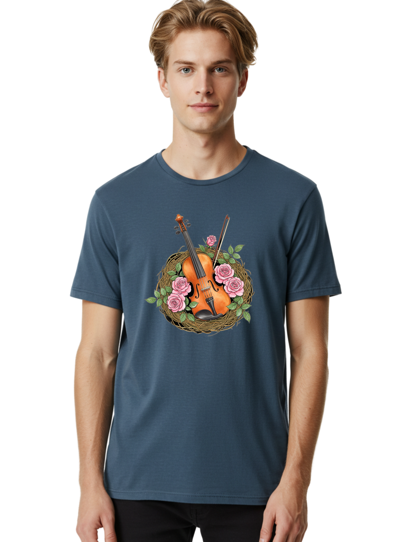 Violin-In-Nest Men'S Graphic Tee, 100% Cotton, Comfortable Casual Summer Wear, Machine Washable, Vintage Camera, Old Camera, Antique Camera, Black Camera, Classic Photography, Photography Equipment, Nostalgic Device, Film Camera, Camera Art Baj850