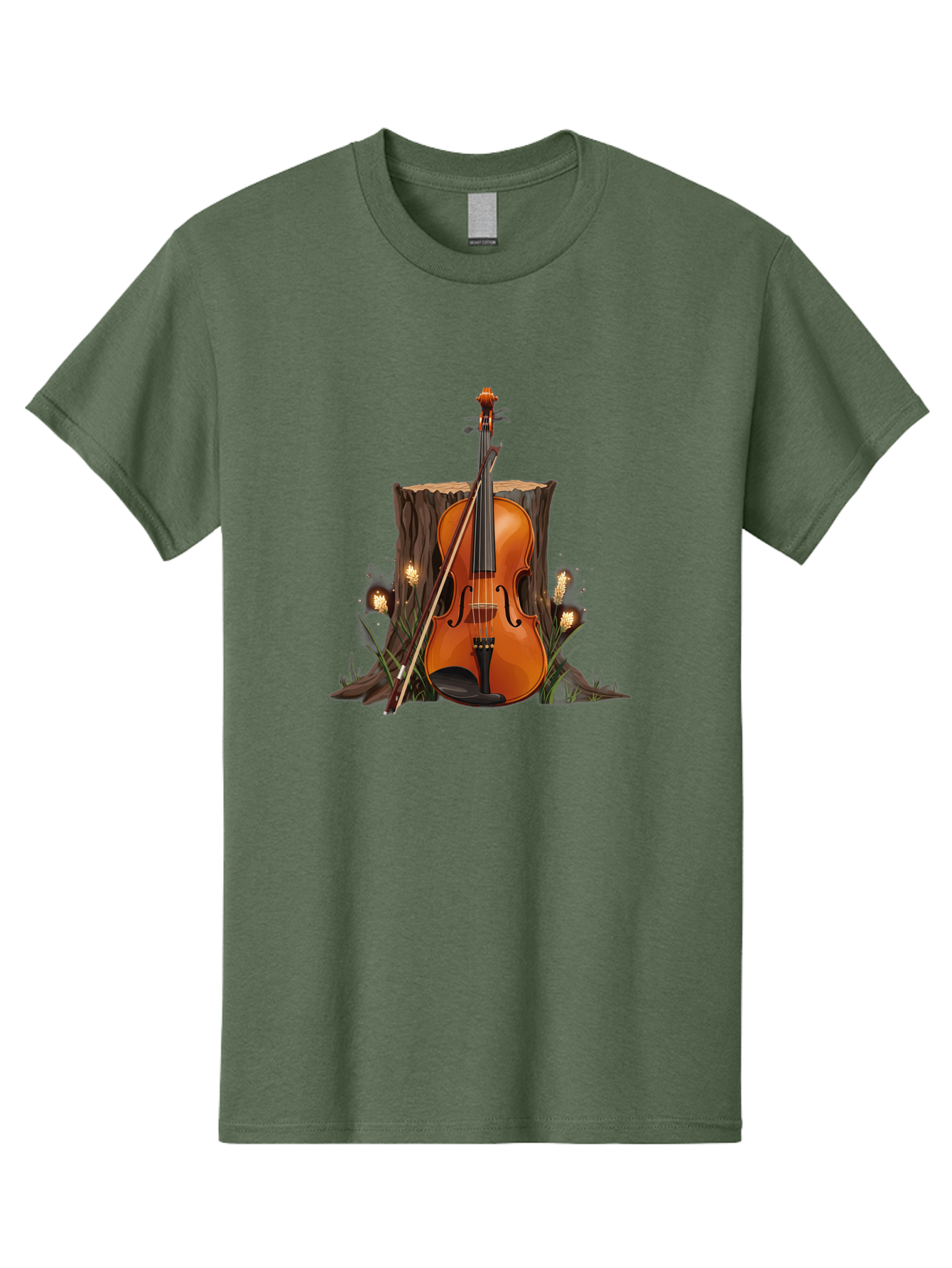 Violin-On-Tree-Stump Men'S Graphic Tee, 100% Cotton, Comfortable Casual Summer Wear, Machine Washable, Vintage Camera, Old Camera, Antique Camera, Black Camera, Classic Photography, Photography Equipment, Nostalgic Device, Film Camera, Baj856