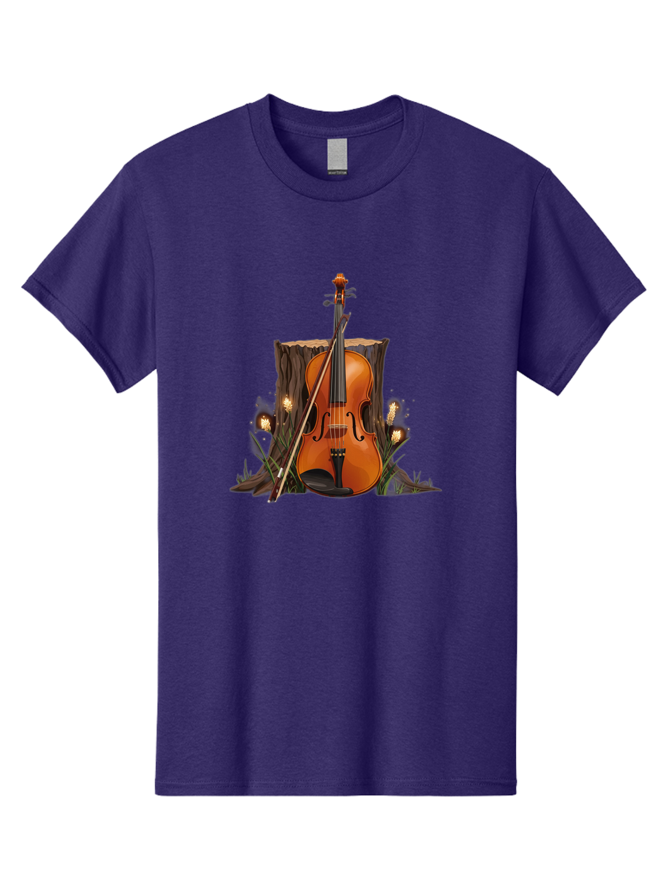 Violin-On-Tree-Stump Men'S Graphic Tee, 100% Cotton, Comfortable Casual Summer Wear, Machine Washable, Vintage Camera, Old Camera, Antique Camera, Black Camera, Classic Photography, Photography Equipment, Nostalgic Device, Film Camera, Baj856