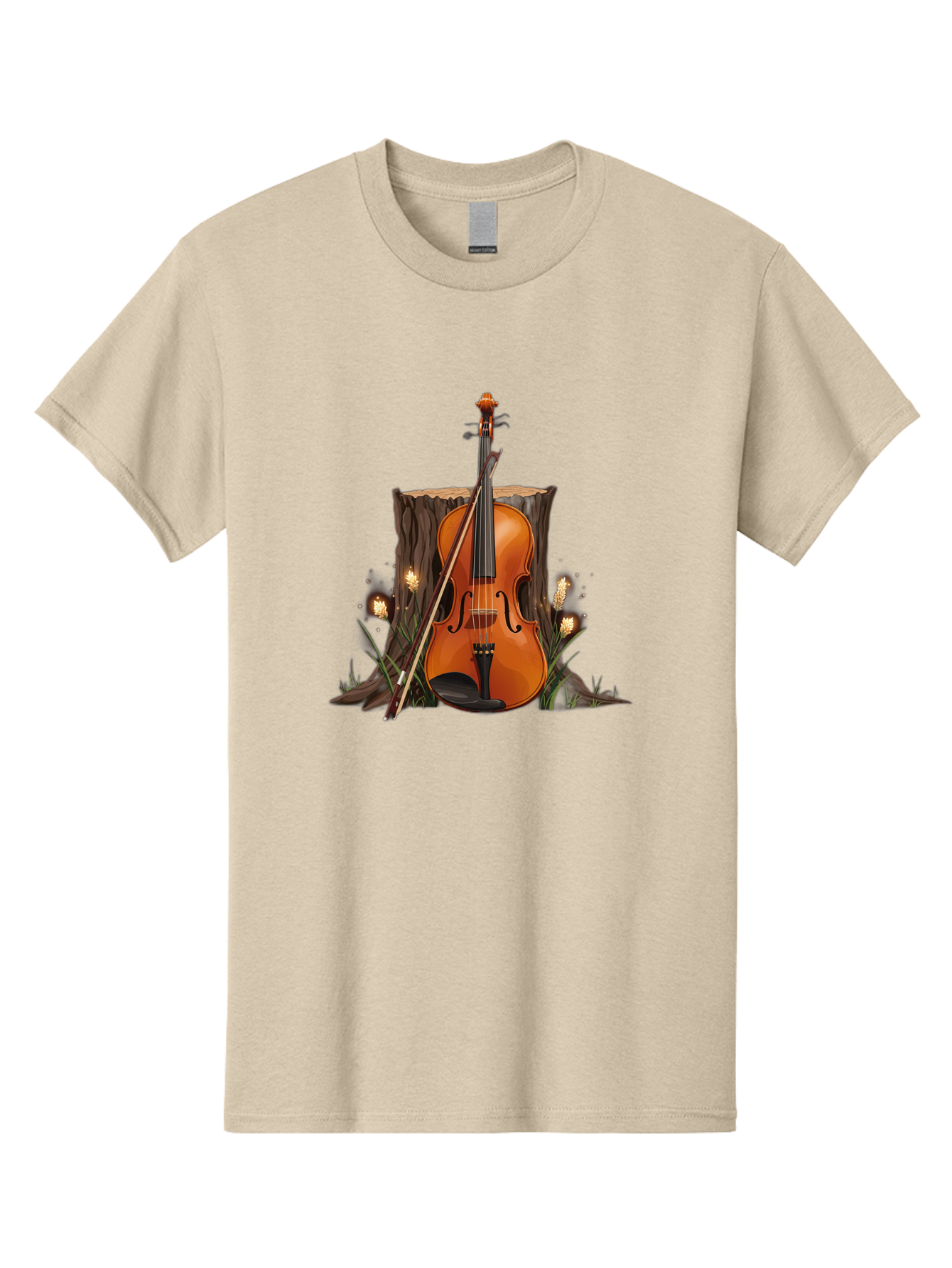 Violin-On-Tree-Stump Men'S Graphic Tee, 100% Cotton, Comfortable Casual Summer Wear, Machine Washable, Vintage Camera, Old Camera, Antique Camera, Black Camera, Classic Photography, Photography Equipment, Nostalgic Device, Film Camera, Baj856
