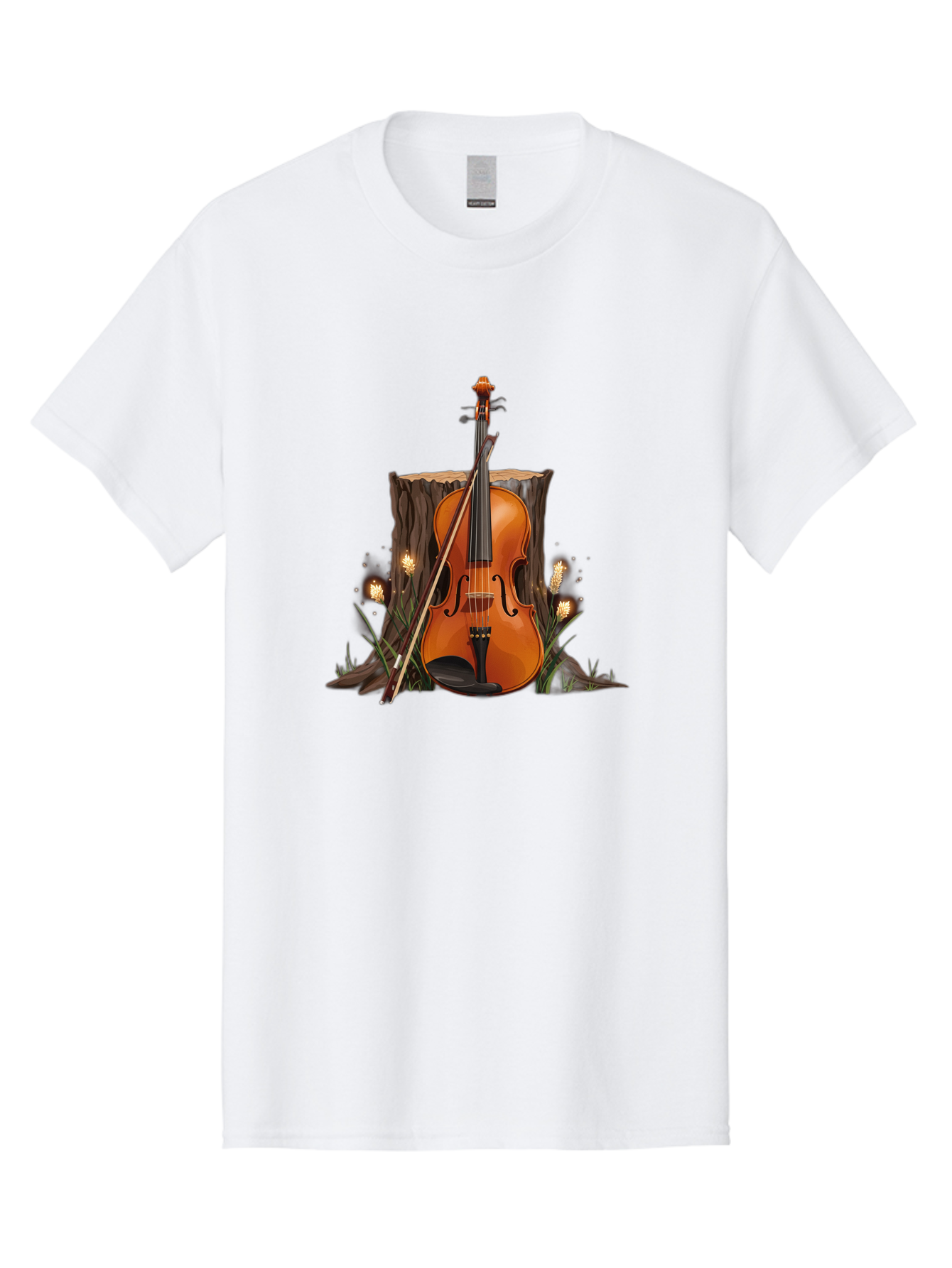 Violin-On-Tree-Stump Men'S Graphic Tee, 100% Cotton, Comfortable Casual Summer Wear, Machine Washable, Vintage Camera, Old Camera, Antique Camera, Black Camera, Classic Photography, Photography Equipment, Nostalgic Device, Film Camera, Baj856