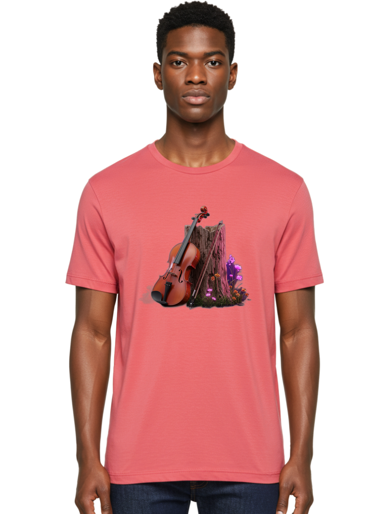 Violin-Tree-Stump Men'S Graphic Tee, 100% Cotton, Comfortable Casual Summer Wear, Machine Washable, Vintage Camera, Old Camera, Antique Camera, Black Camera, Classic Photography, Photography Equipment, Nostalgic Device, Film Camera, Camera Art Baj857