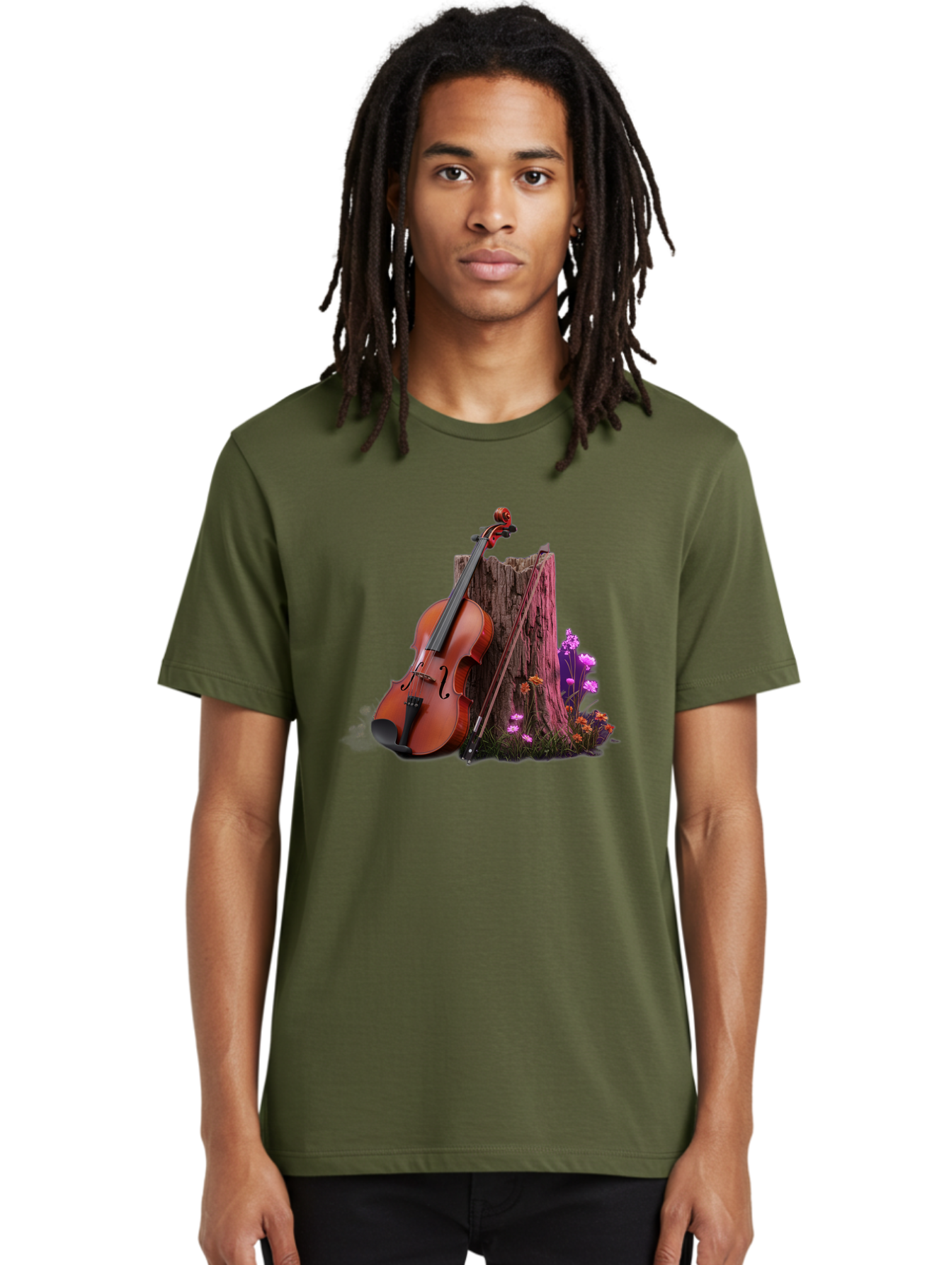 Violin-Tree-Stump Men'S Graphic Tee, 100% Cotton, Comfortable Casual Summer Wear, Machine Washable, Vintage Camera, Old Camera, Antique Camera, Black Camera, Classic Photography, Photography Equipment, Nostalgic Device, Film Camera, Camera Art Baj857