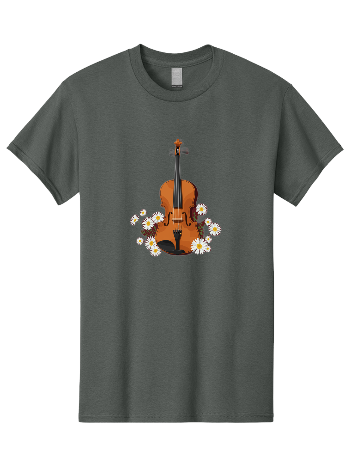 Violin-With-Daisies Men'S Graphic Tee, 100% Cotton, Comfortable Casual Summer Wear, Machine Washable, Vintage Camera, Old Camera, Antique Camera, Black Camera, Classic Photography, Photography Equipment, Nostalgic Device, Film Camera, Baj860