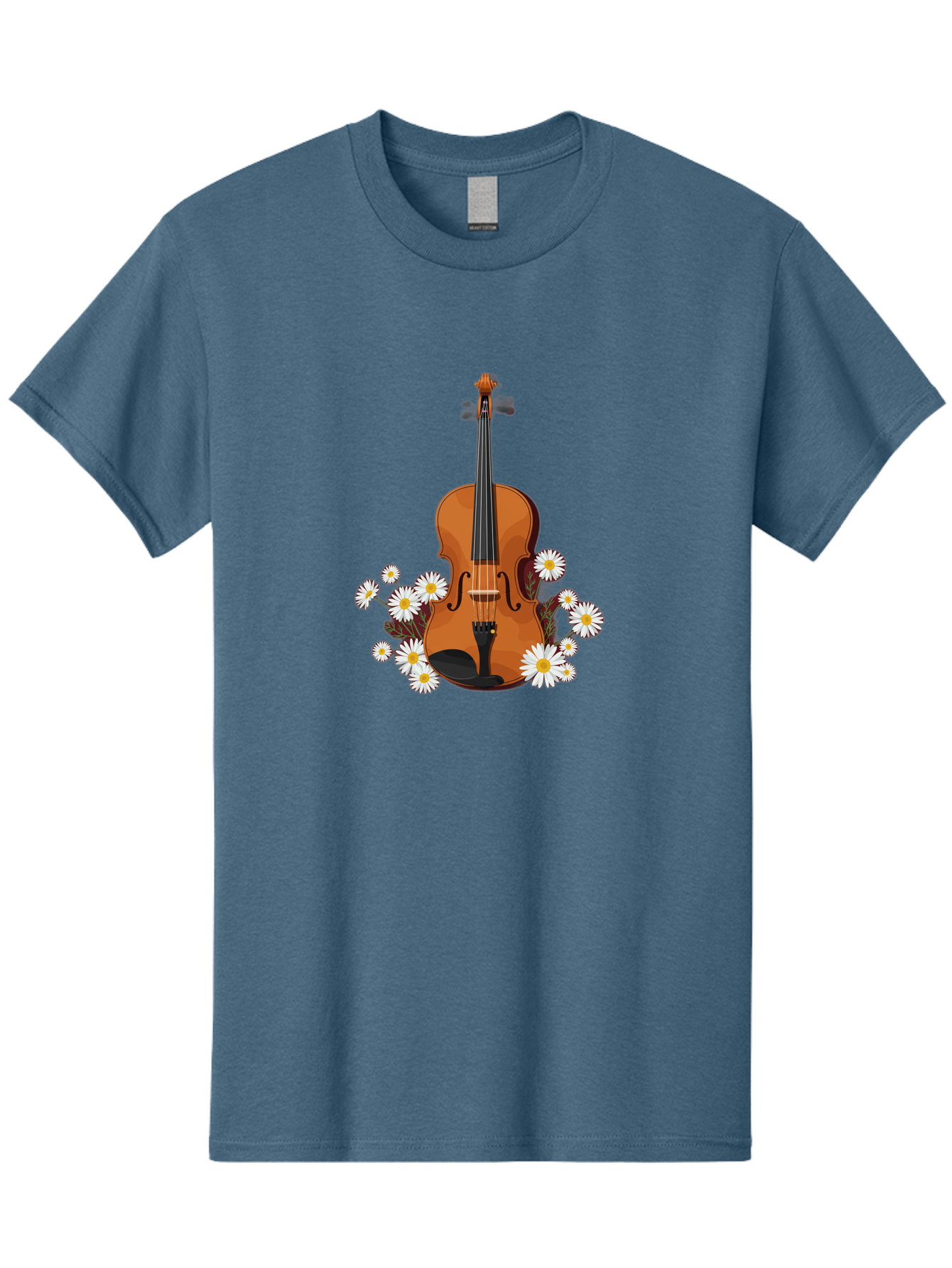 Violin-With-Daisies Men'S Graphic Tee, 100% Cotton, Comfortable Casual Summer Wear, Machine Washable, Vintage Camera, Old Camera, Antique Camera, Black Camera, Classic Photography, Photography Equipment, Nostalgic Device, Film Camera, Baj860