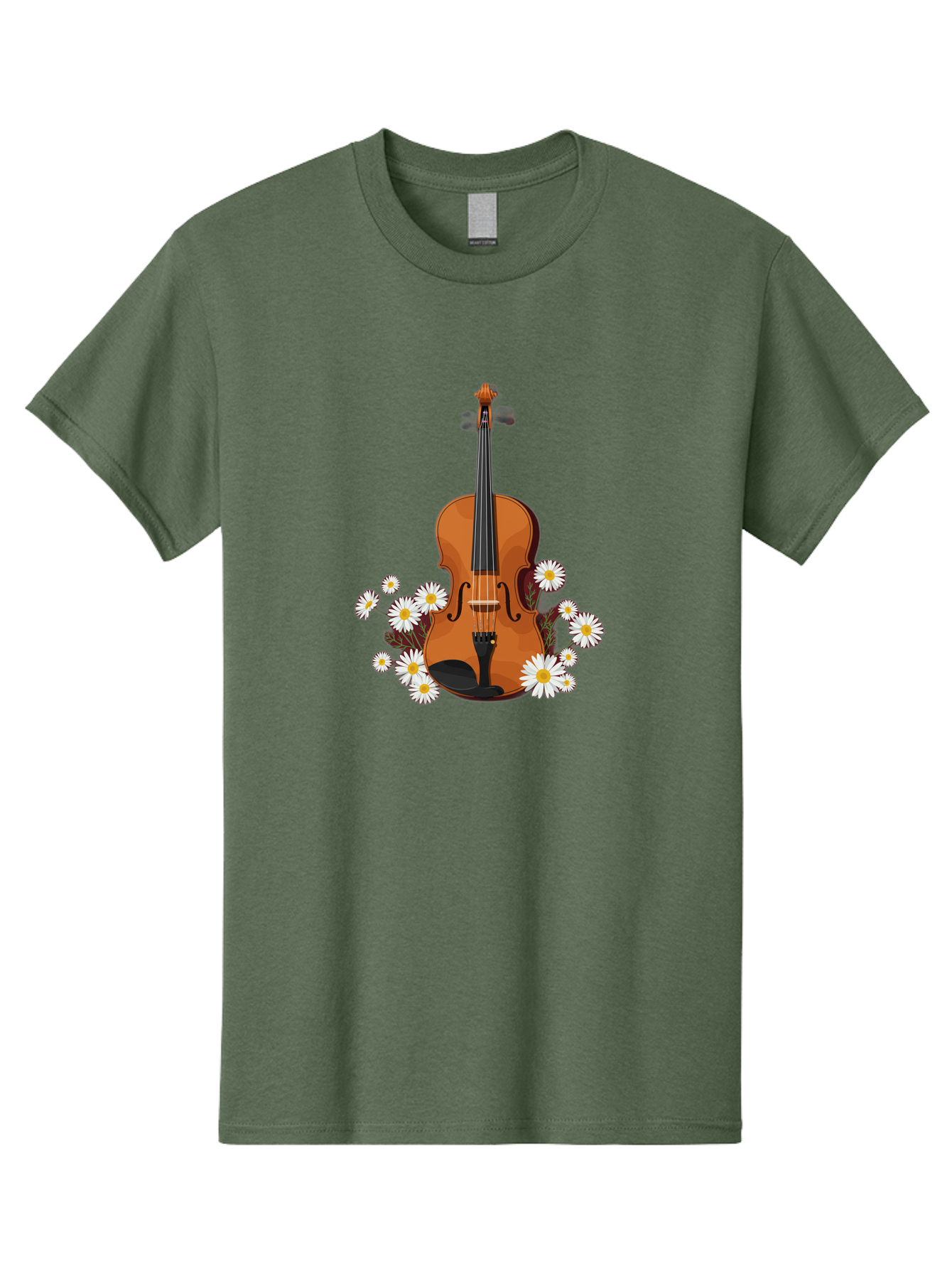 Violin-With-Daisies Men'S Graphic Tee, 100% Cotton, Comfortable Casual Summer Wear, Machine Washable, Vintage Camera, Old Camera, Antique Camera, Black Camera, Classic Photography, Photography Equipment, Nostalgic Device, Film Camera, Baj860