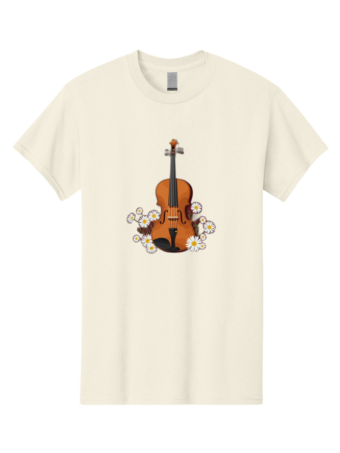 Violin-With-Daisies Men'S Graphic Tee, 100% Cotton, Comfortable Casual Summer Wear, Machine Washable, Vintage Camera, Old Camera, Antique Camera, Black Camera, Classic Photography, Photography Equipment, Nostalgic Device, Film Camera, Baj860