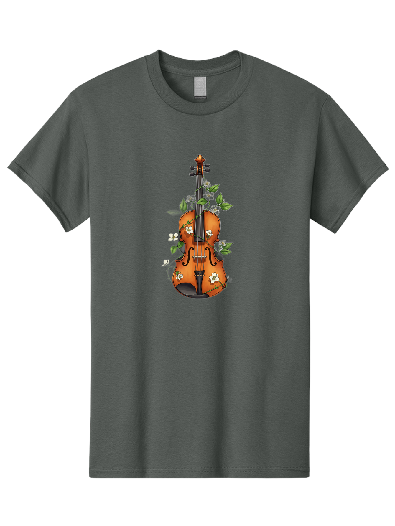 Violin-With-Flowers Men'S Graphic Tee, 100% Cotton, Comfortable Casual Summer Wear, Machine Washable, Vintage Camera, Old Camera, Antique Camera, Black Camera, Classic Photography, Photography Equipment, Nostalgic Device, Film Camera, Baj863