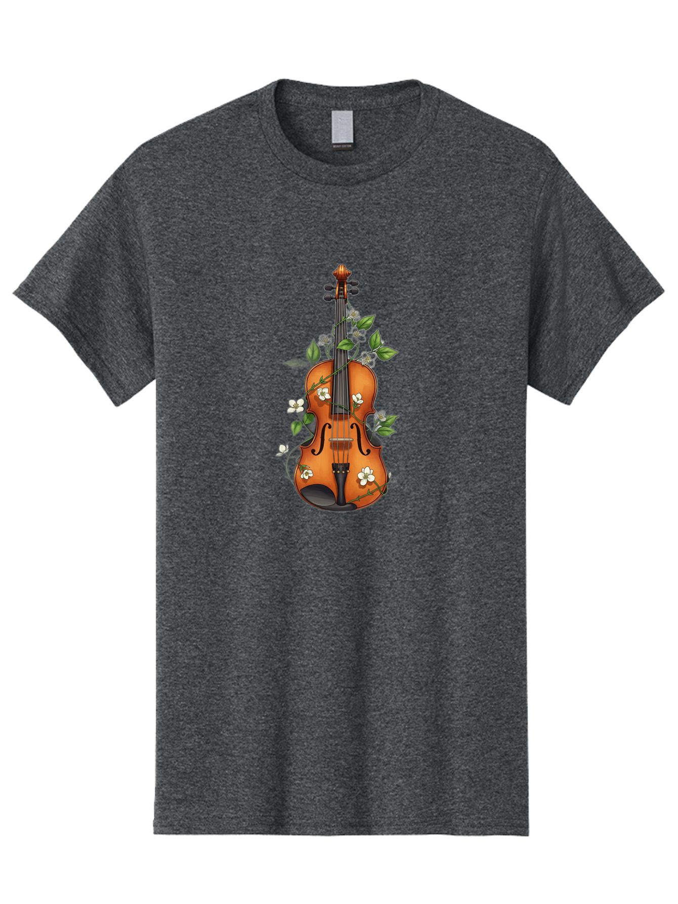 Violin-With-Flowers Men'S Graphic Tee, 100% Cotton, Comfortable Casual Summer Wear, Machine Washable, Vintage Camera, Old Camera, Antique Camera, Black Camera, Classic Photography, Photography Equipment, Nostalgic Device, Film Camera, Baj863