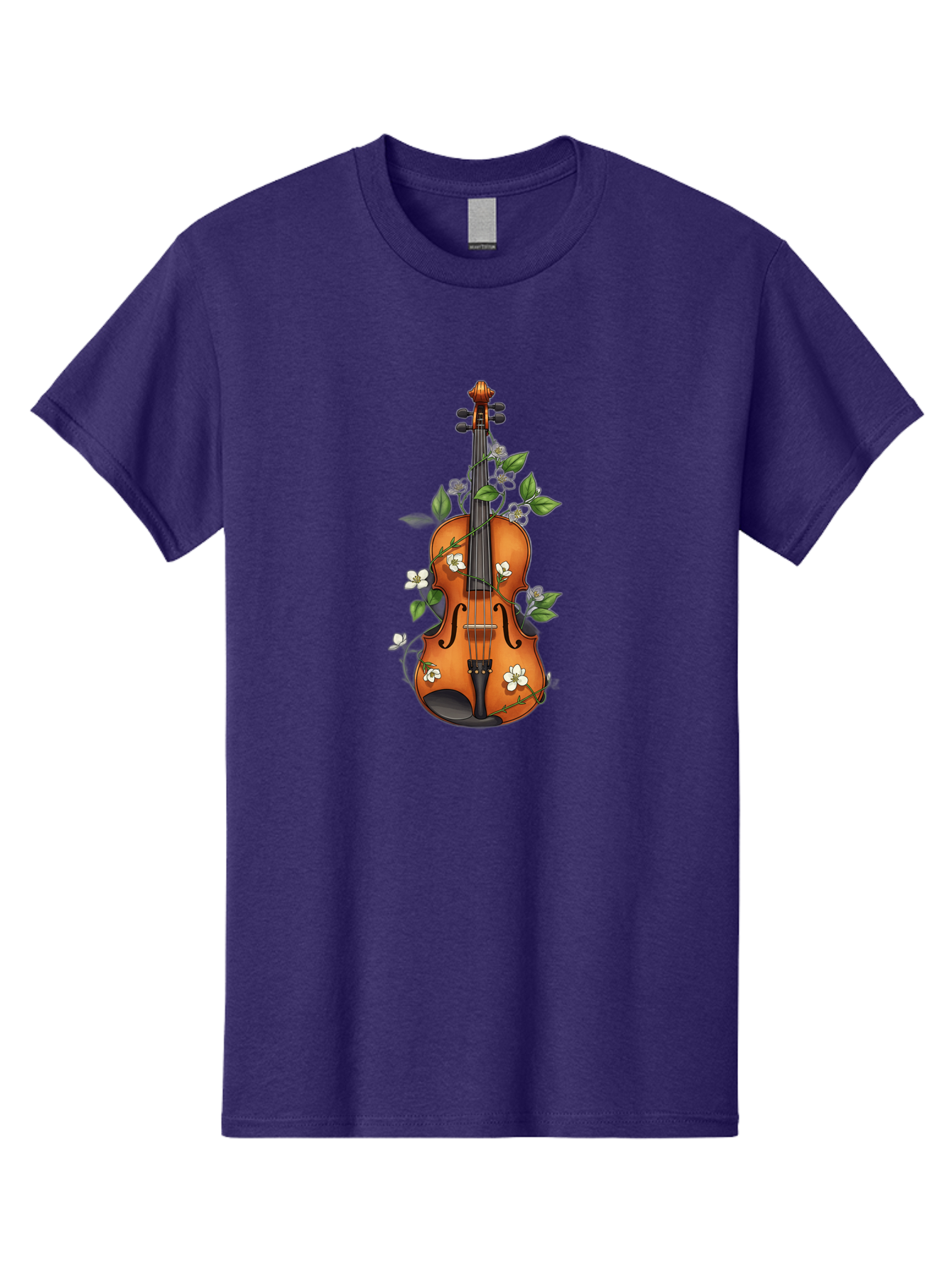 Violin-With-Flowers Men'S Graphic Tee, 100% Cotton, Comfortable Casual Summer Wear, Machine Washable, Vintage Camera, Old Camera, Antique Camera, Black Camera, Classic Photography, Photography Equipment, Nostalgic Device, Film Camera, Baj863