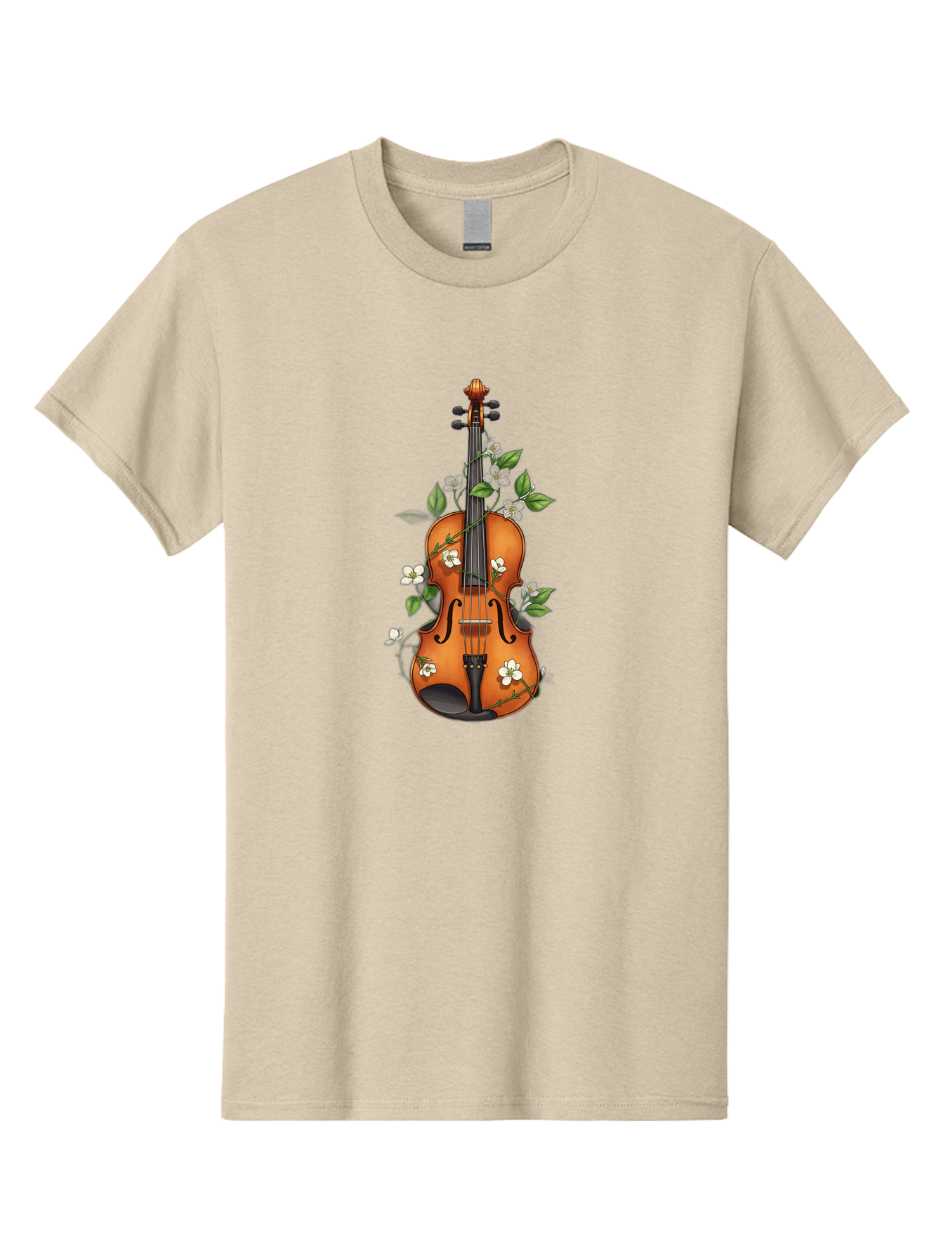 Violin-With-Flowers Men'S Graphic Tee, 100% Cotton, Comfortable Casual Summer Wear, Machine Washable, Vintage Camera, Old Camera, Antique Camera, Black Camera, Classic Photography, Photography Equipment, Nostalgic Device, Film Camera, Baj863
